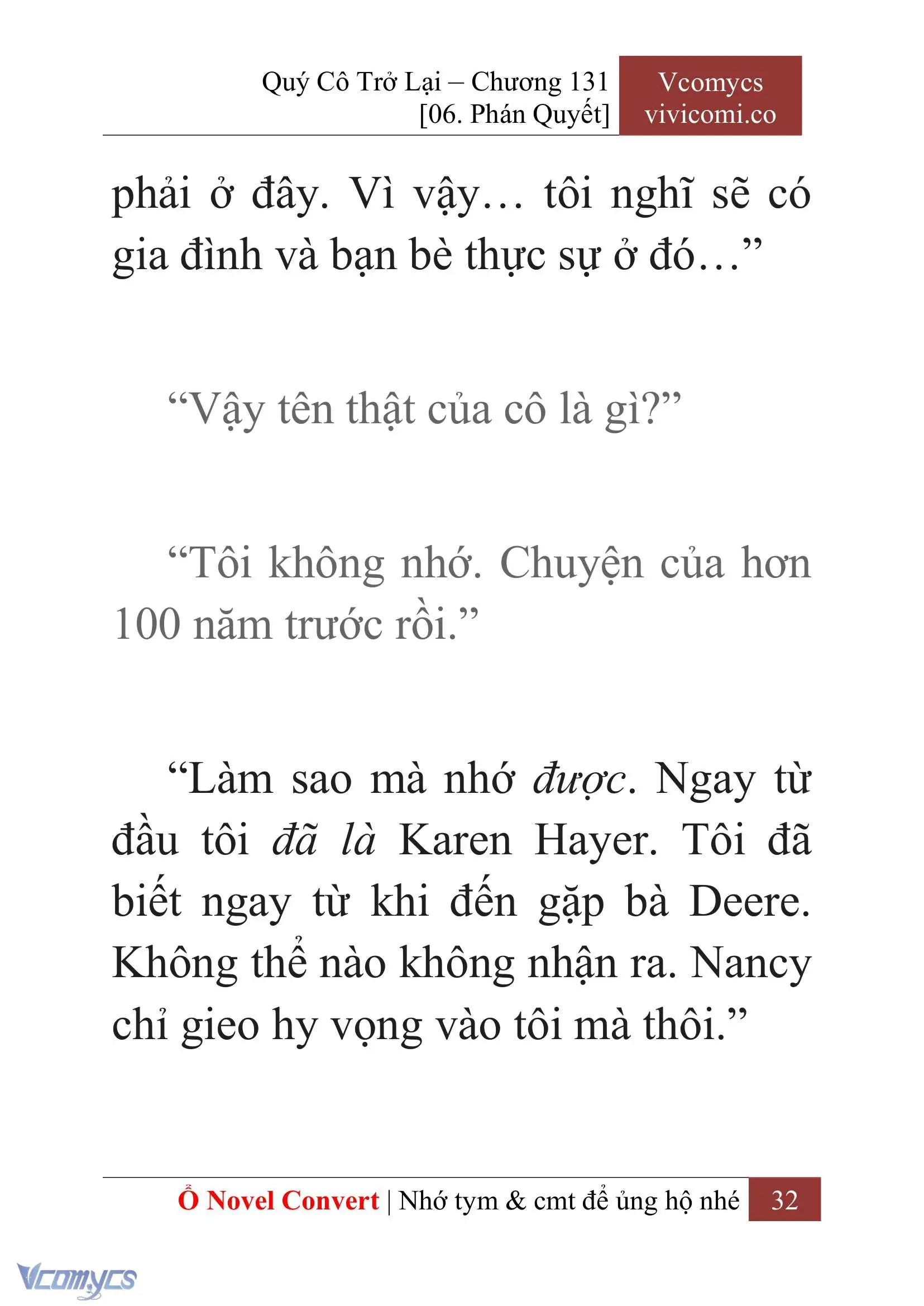 [Novel] Quý Cô Trở Lại Chapter 131 - Trang 35