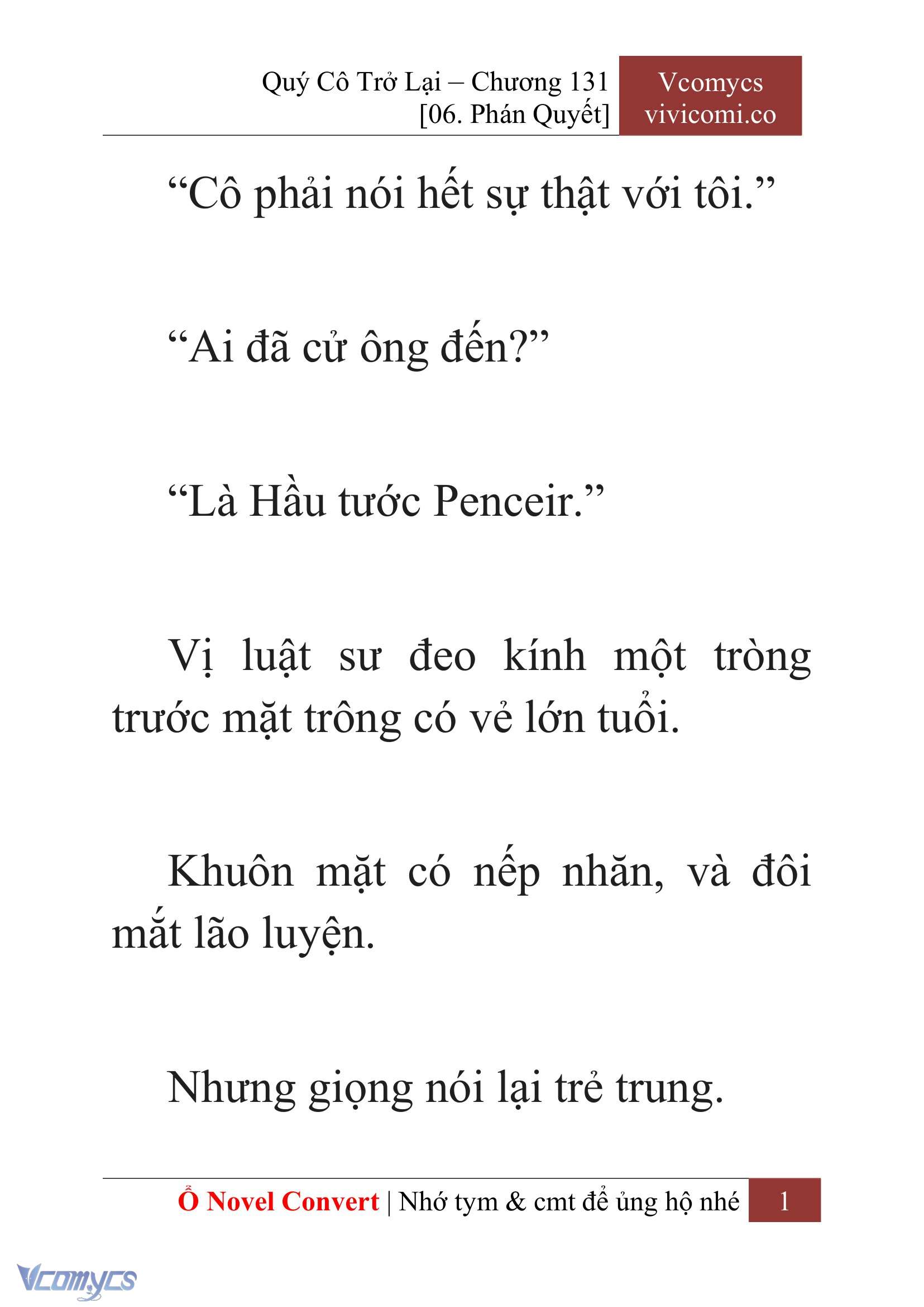 [Novel] Quý Cô Trở Lại Chapter 131 - Trang 4