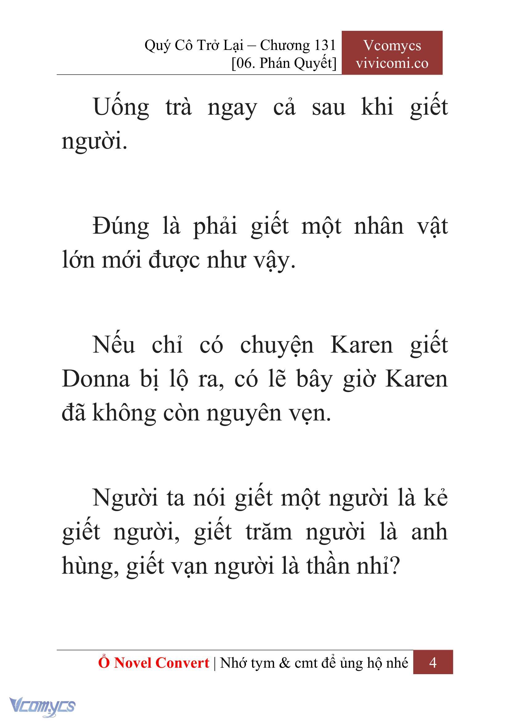 [Novel] Quý Cô Trở Lại Chapter 131 - Trang 7