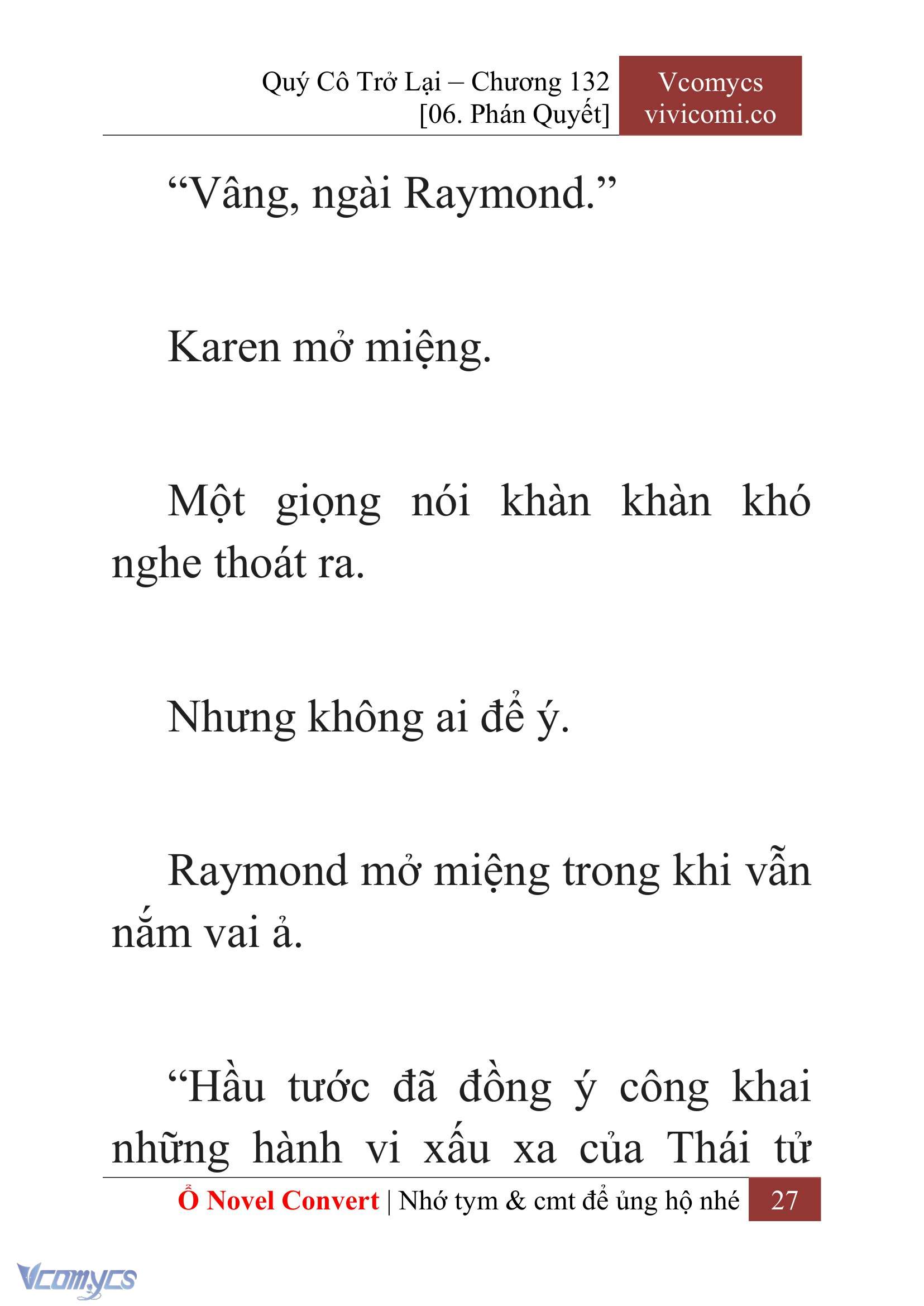 [Novel] Quý Cô Trở Lại Chapter 132 - Trang 30
