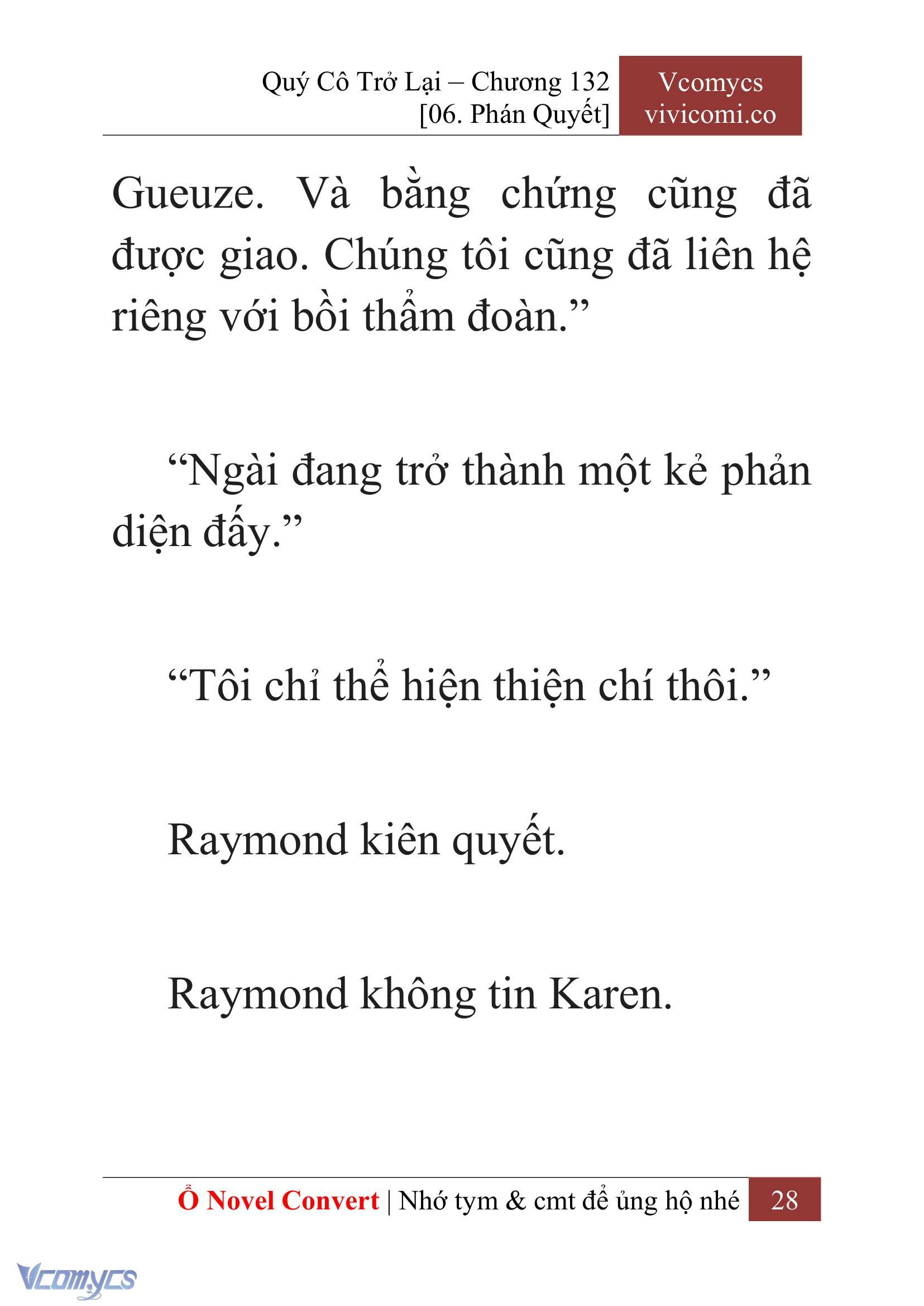 [Novel] Quý Cô Trở Lại Chapter 132 - Trang 31