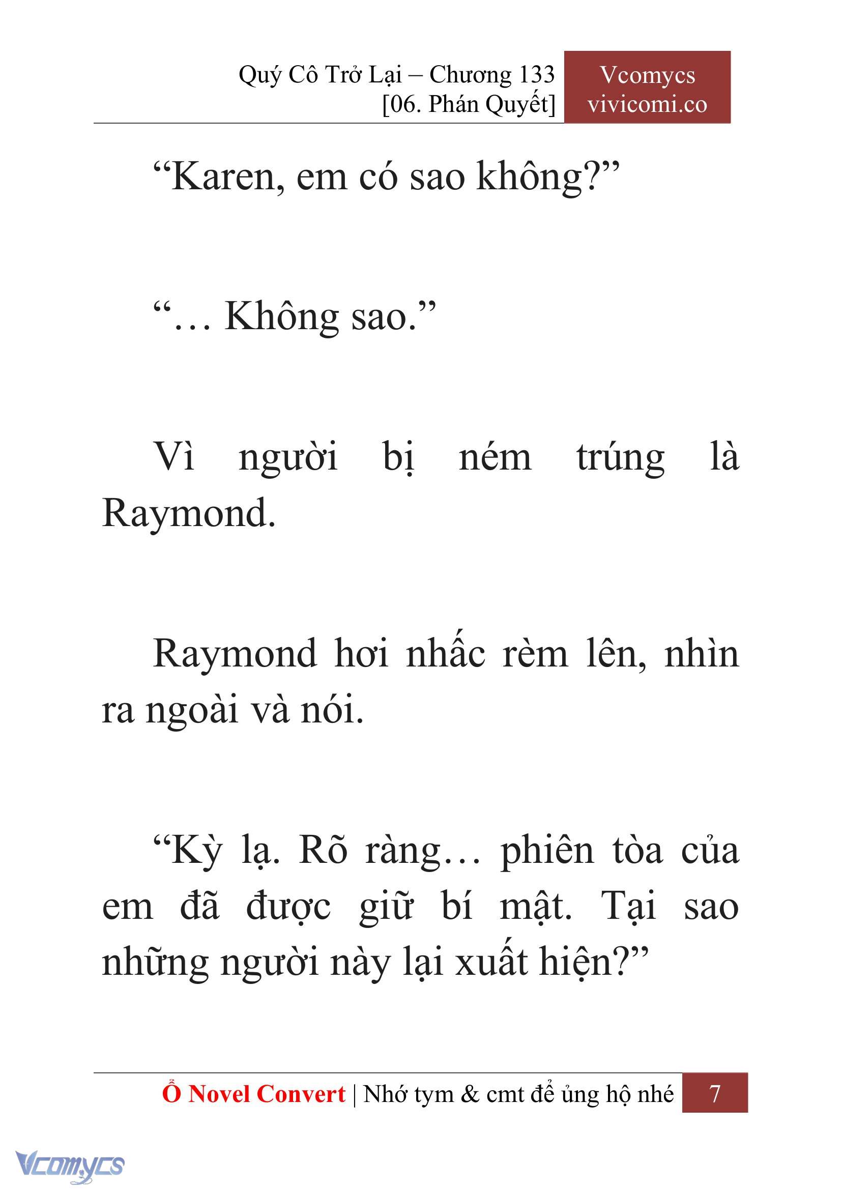 [Novel] Quý Cô Trở Lại Chapter 133 - Trang 10