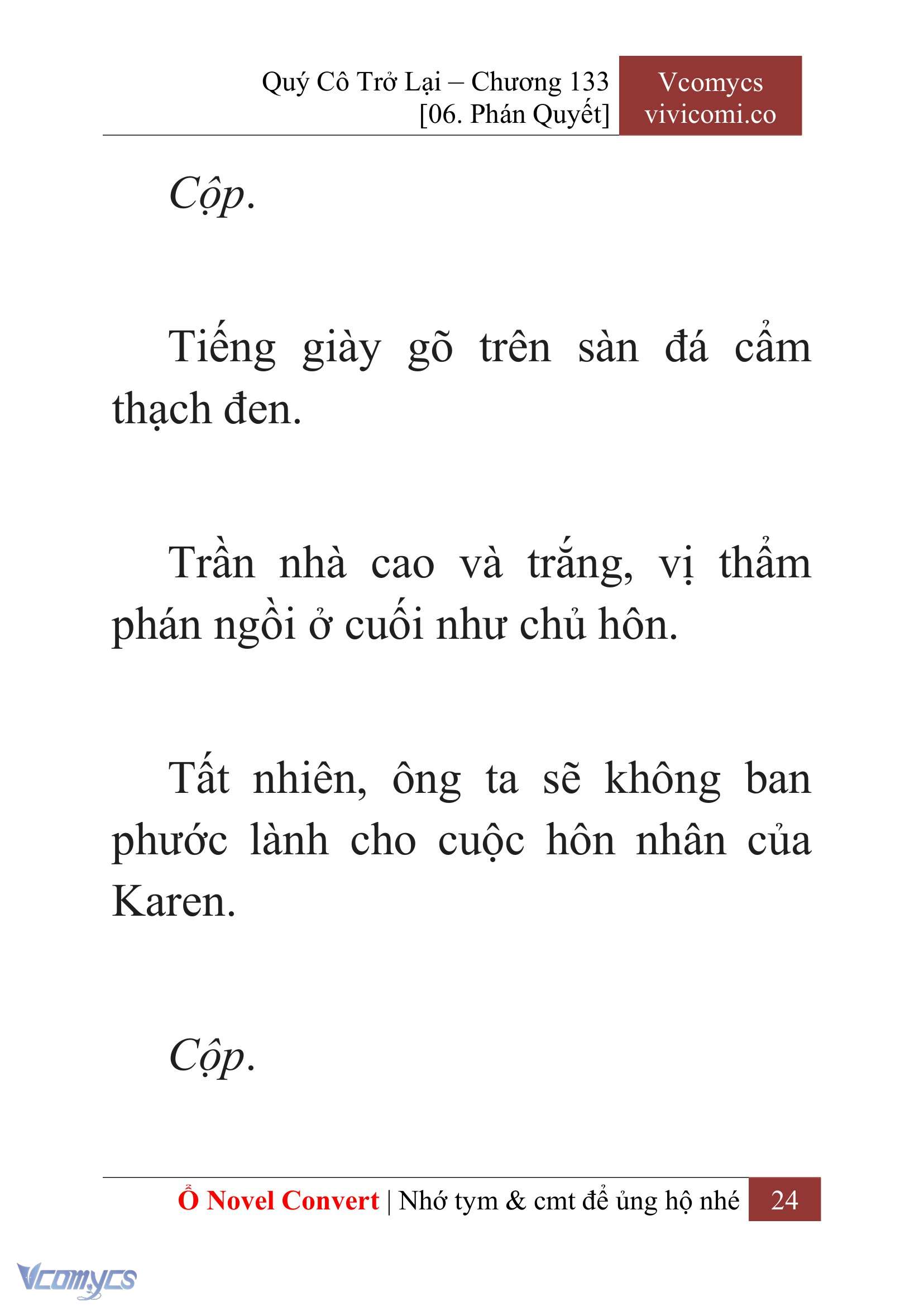 [Novel] Quý Cô Trở Lại Chapter 133 - Trang 27