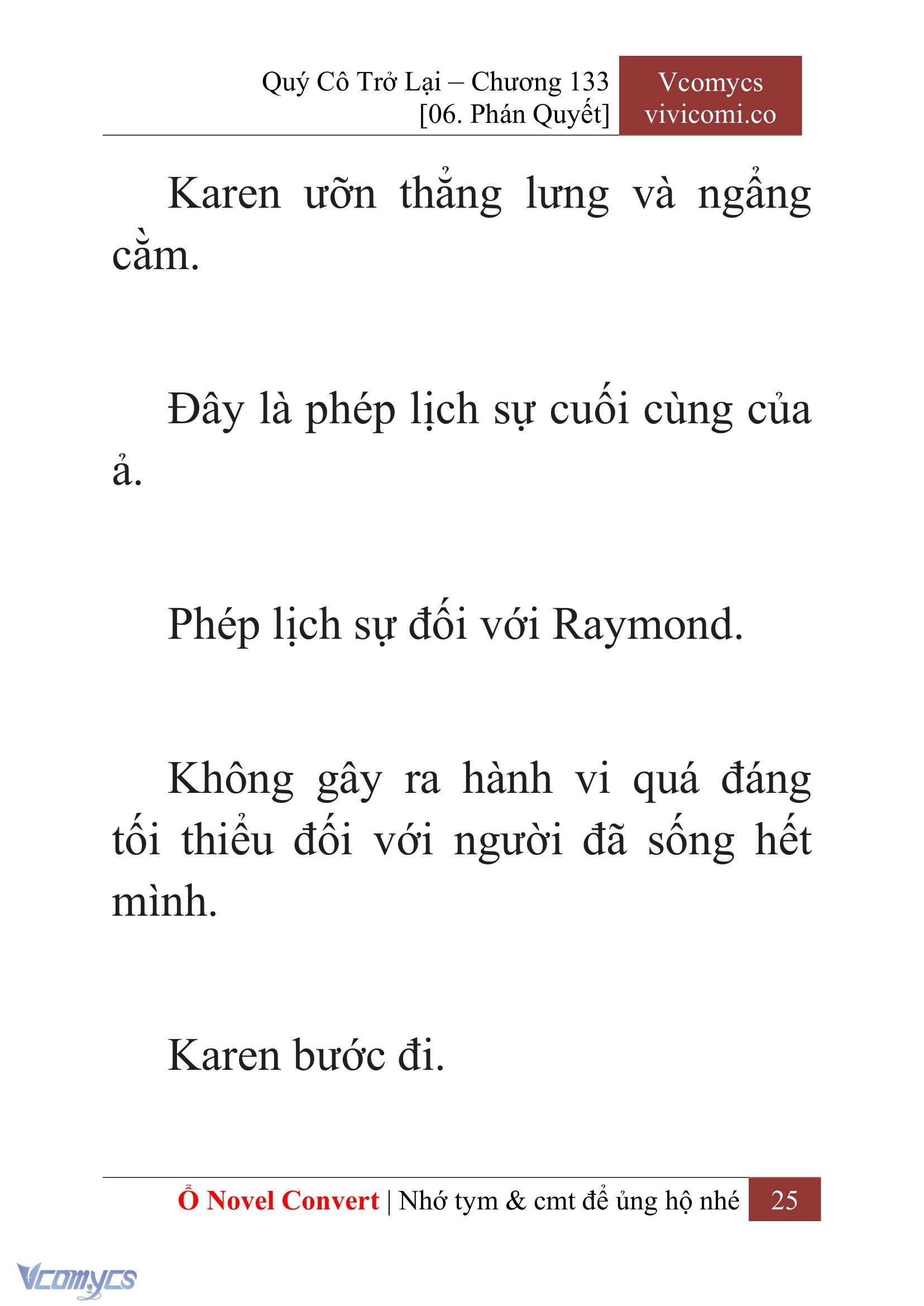 [Novel] Quý Cô Trở Lại Chapter 133 - Trang 28