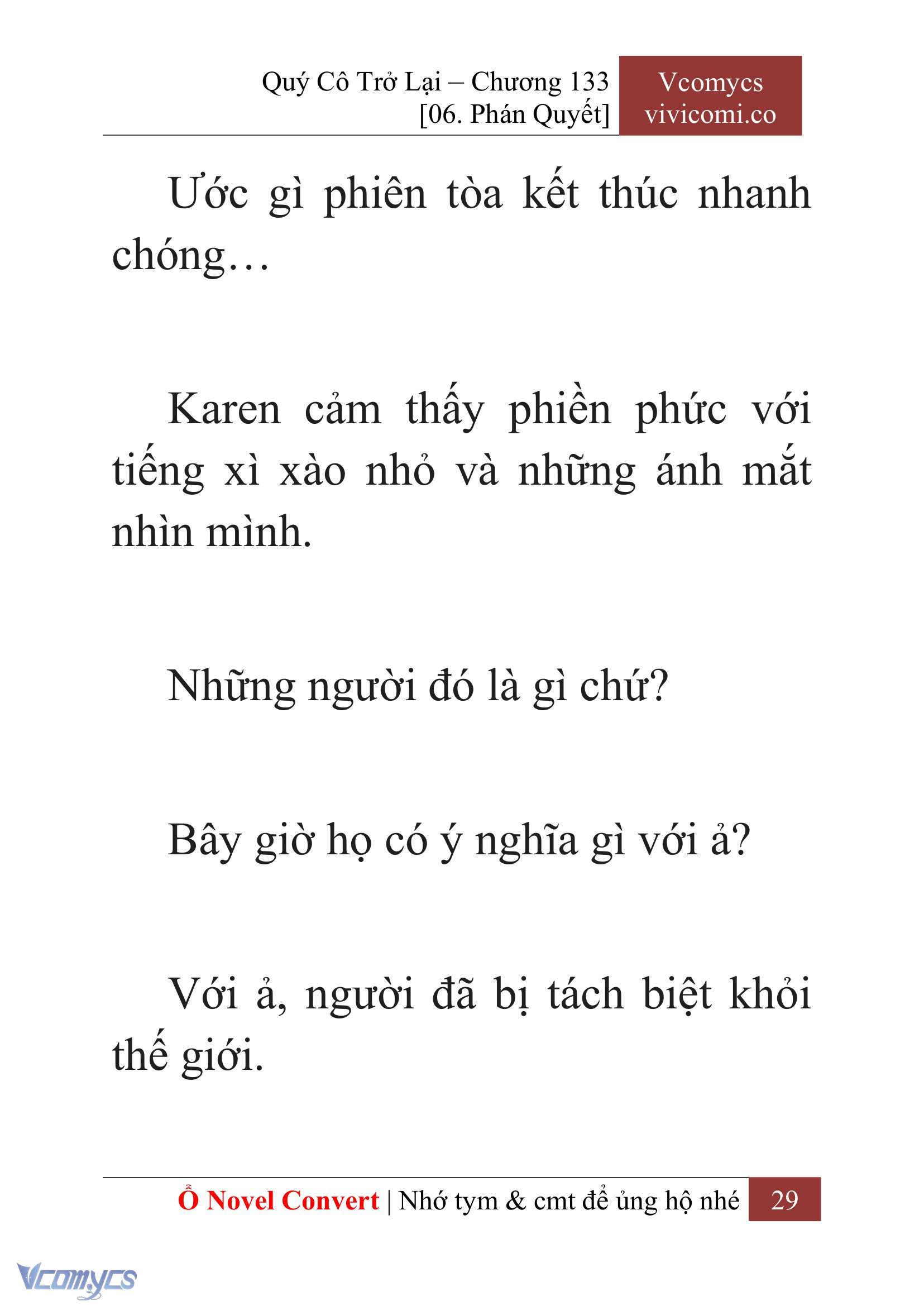 [Novel] Quý Cô Trở Lại Chapter 133 - Trang 32