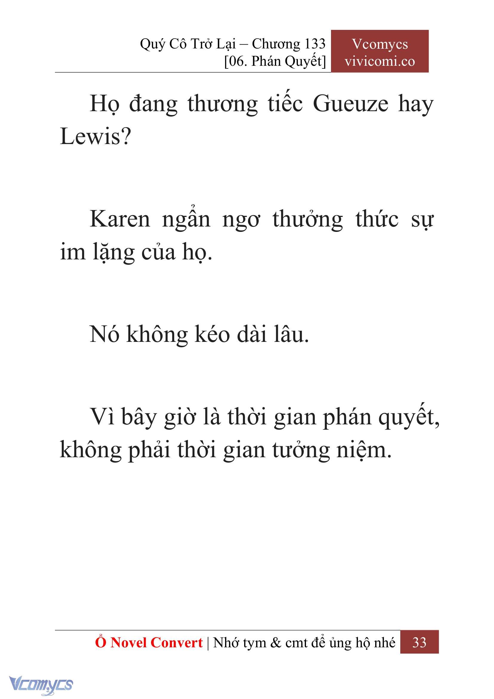 [Novel] Quý Cô Trở Lại Chapter 133 - Trang 36