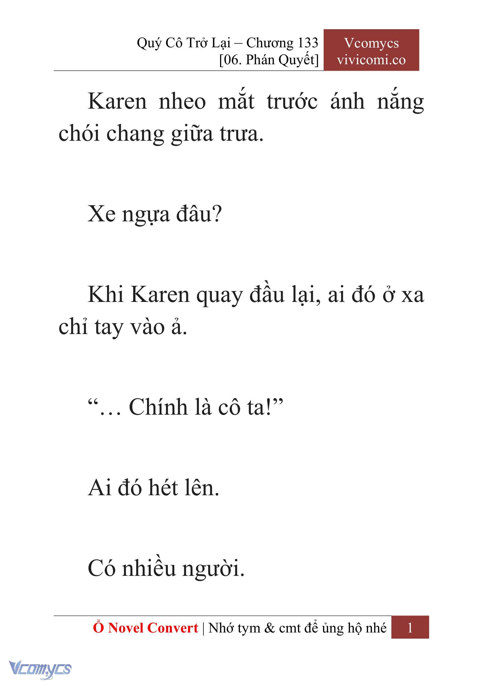 [Novel] Quý Cô Trở Lại Chapter 133 - Trang 4