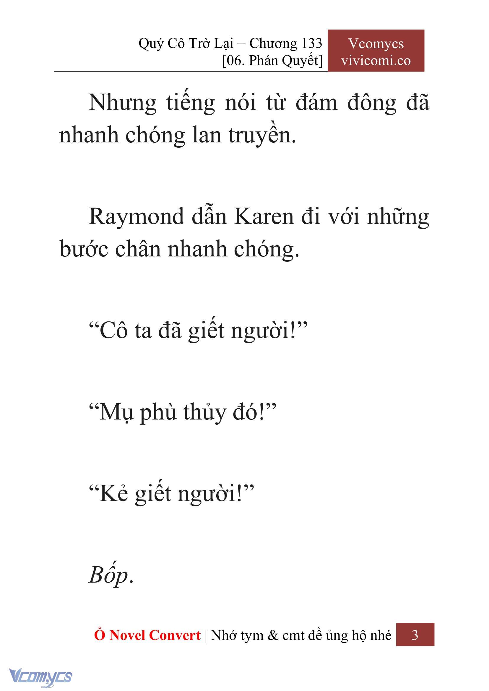 [Novel] Quý Cô Trở Lại Chapter 133 - Trang 6