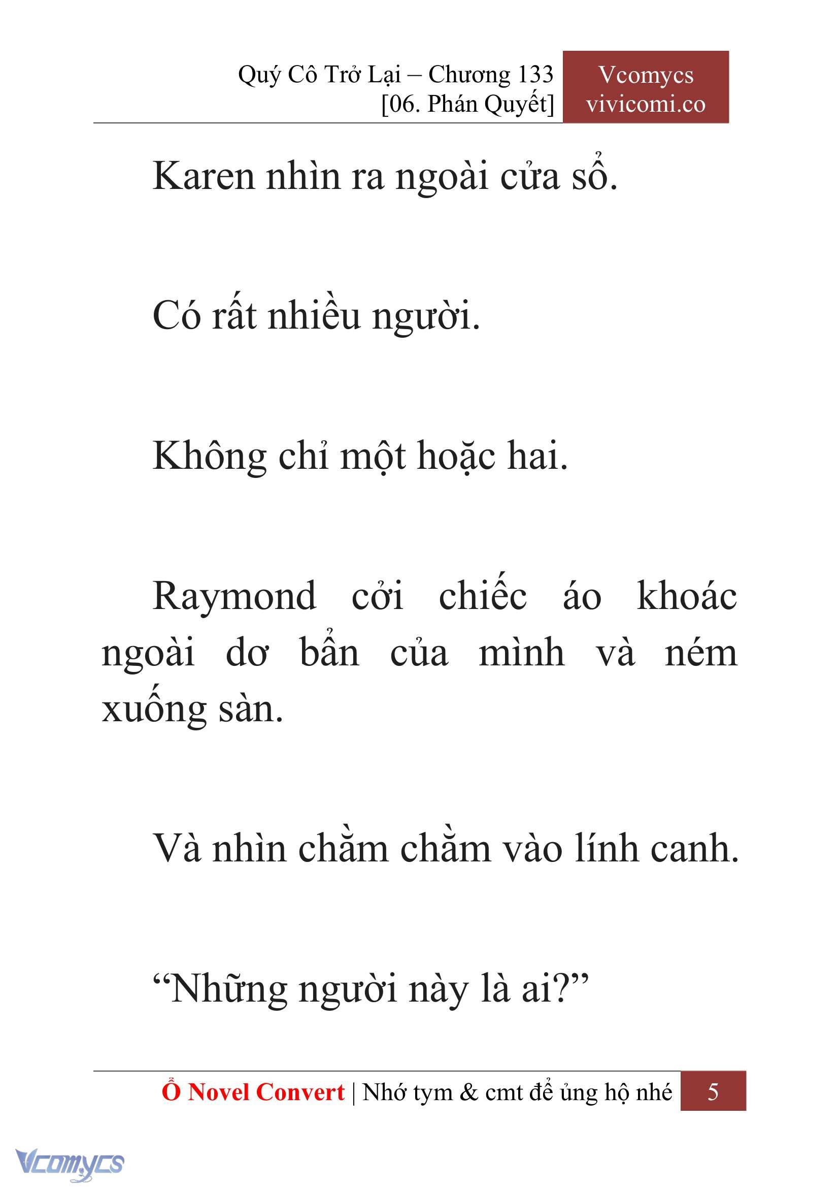 [Novel] Quý Cô Trở Lại Chapter 133 - Trang 8