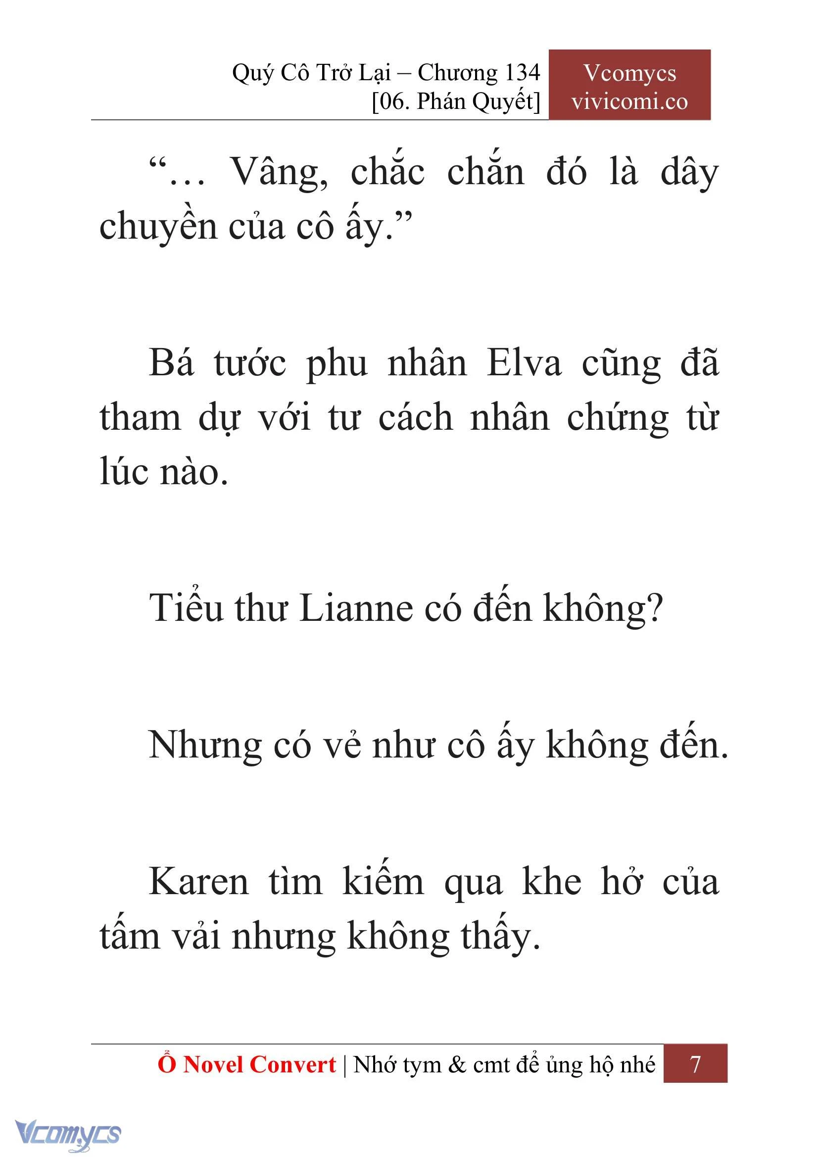 [Novel] Quý Cô Trở Lại Chapter 134 - Trang 10