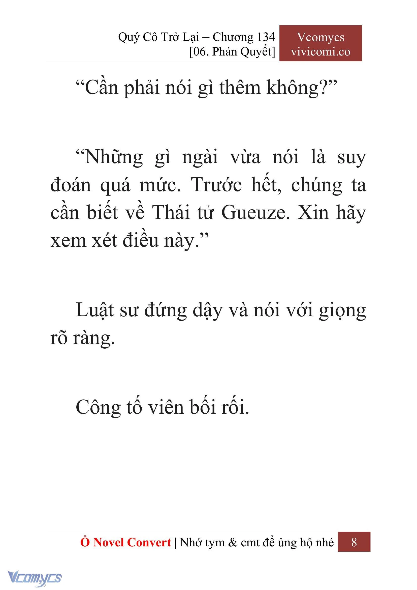 [Novel] Quý Cô Trở Lại Chapter 134 - Trang 11