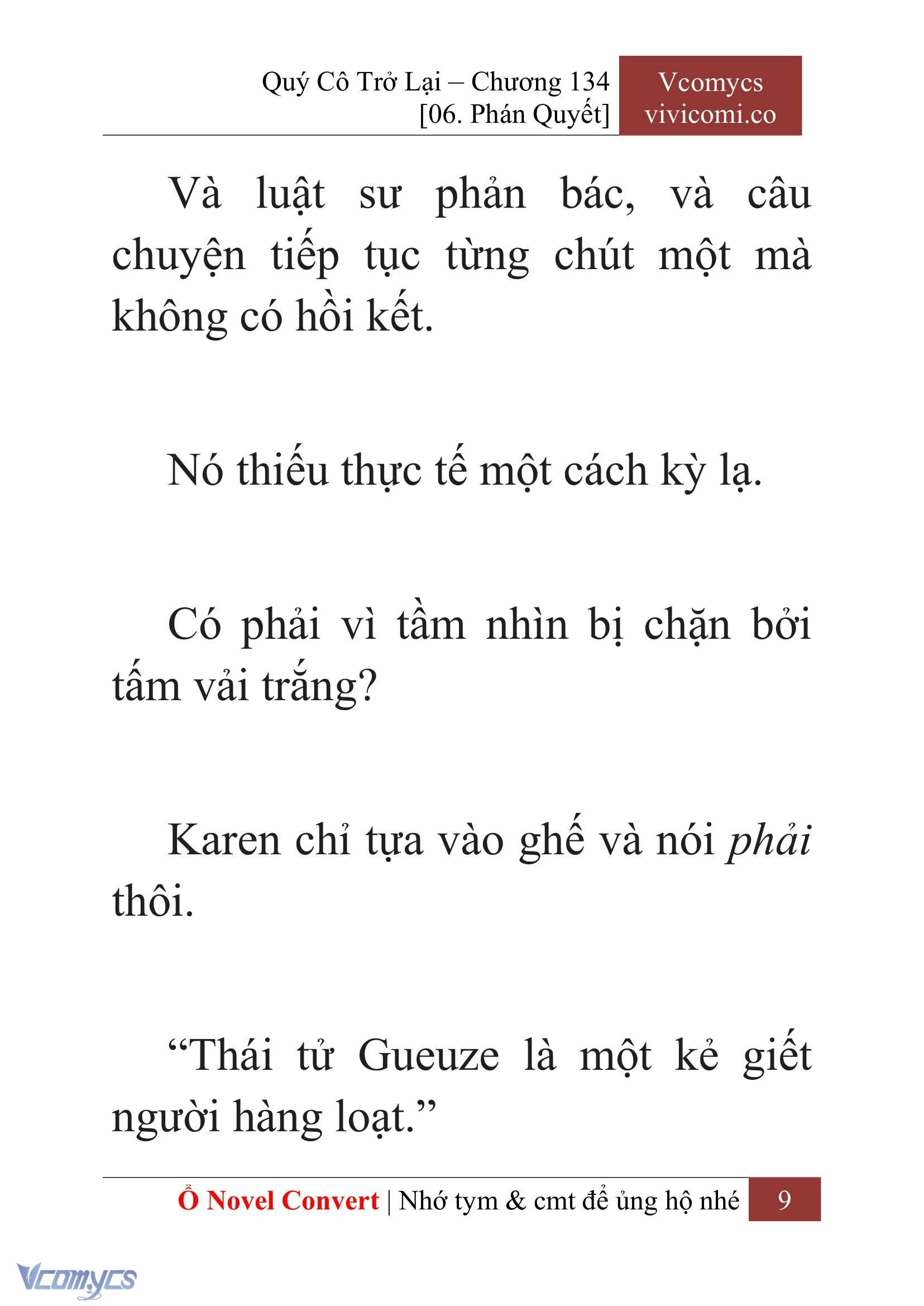 [Novel] Quý Cô Trở Lại Chapter 134 - Trang 12