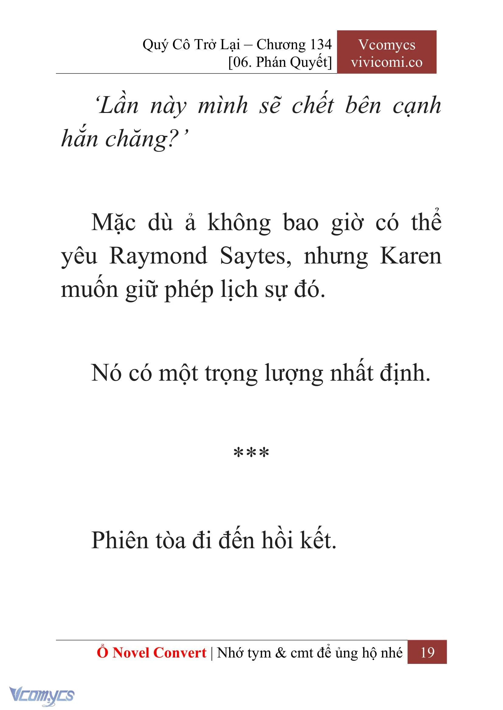 [Novel] Quý Cô Trở Lại Chapter 134 - Trang 22