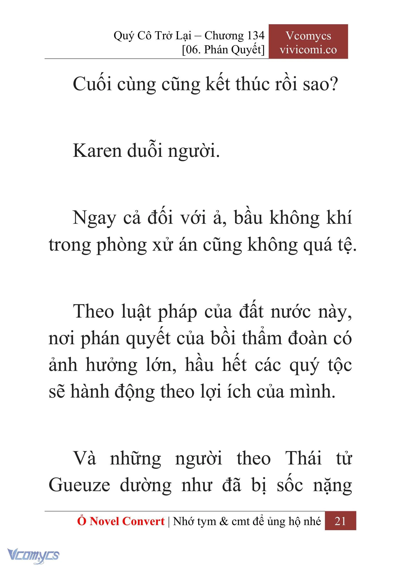 [Novel] Quý Cô Trở Lại Chapter 134 - Trang 24