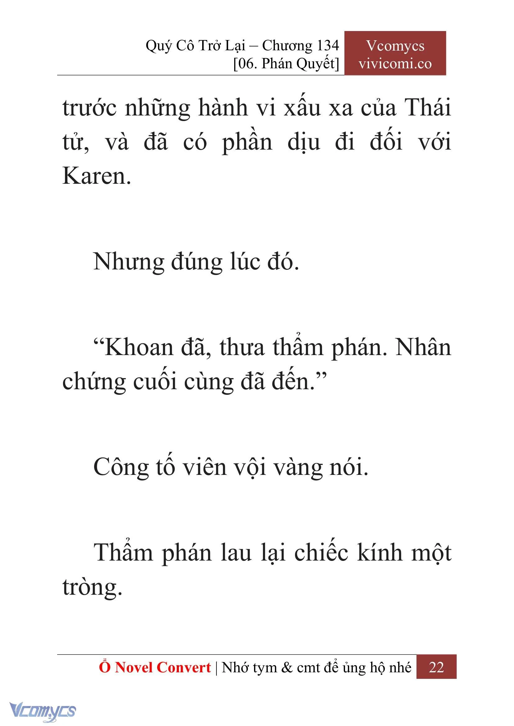 [Novel] Quý Cô Trở Lại Chapter 134 - Trang 25