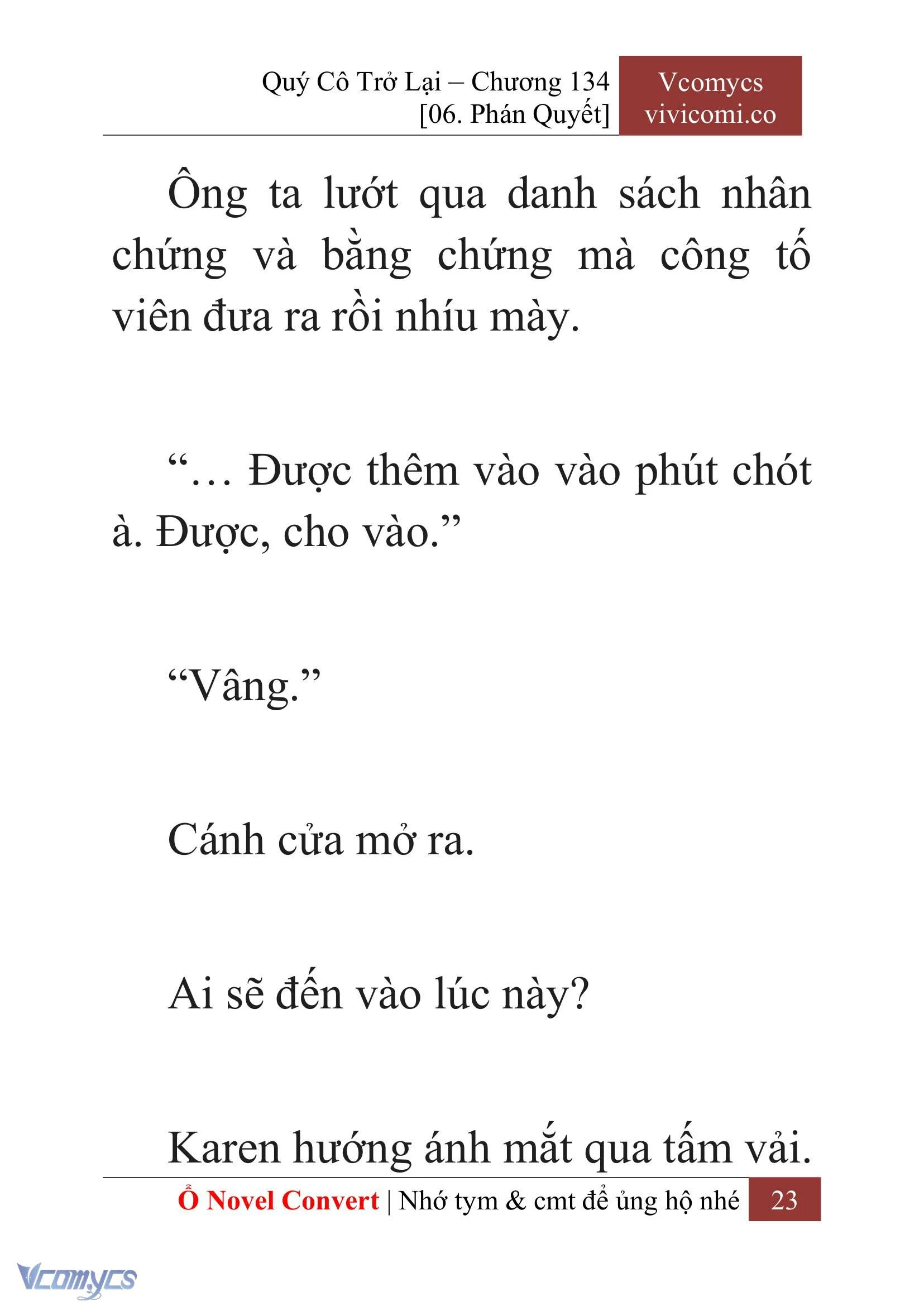 [Novel] Quý Cô Trở Lại Chapter 134 - Trang 26