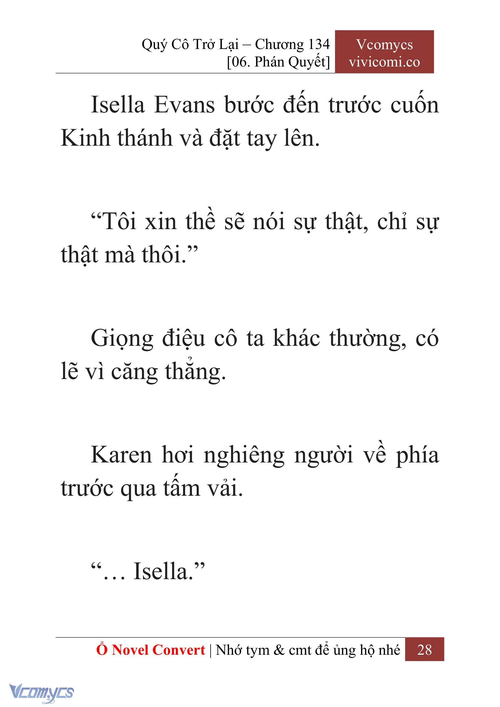 [Novel] Quý Cô Trở Lại Chapter 134 - Trang 31