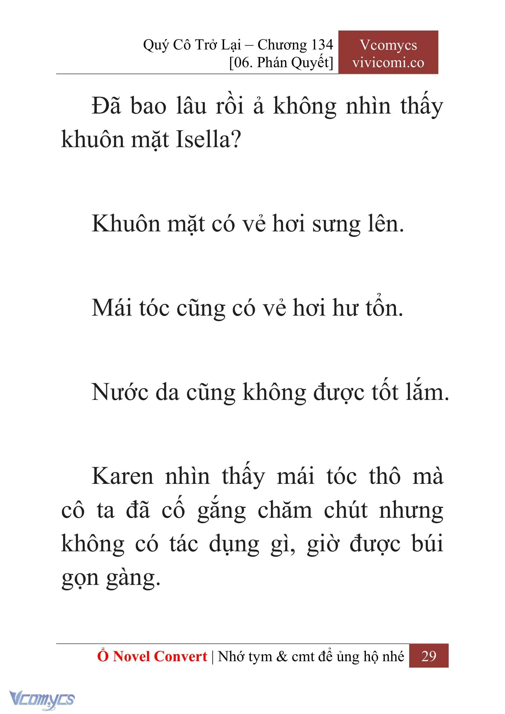 [Novel] Quý Cô Trở Lại Chapter 134 - Trang 32
