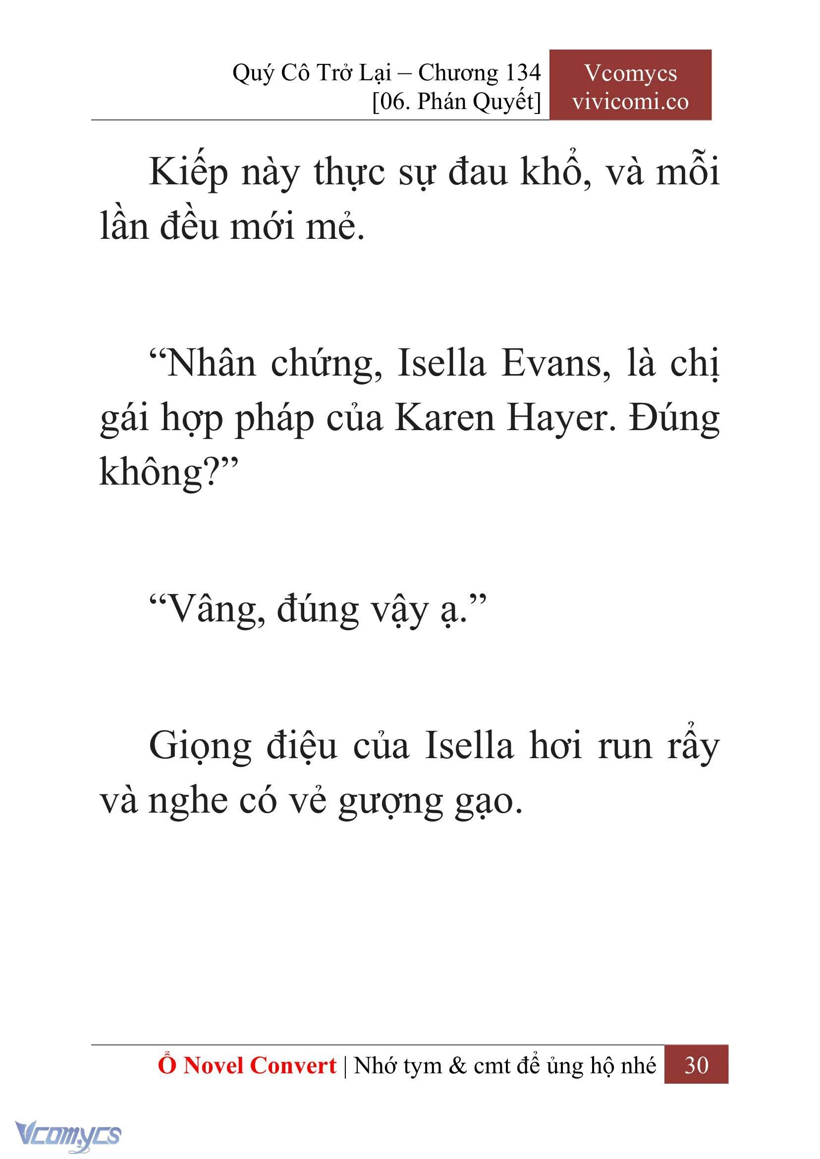 [Novel] Quý Cô Trở Lại Chapter 134 - Trang 33
