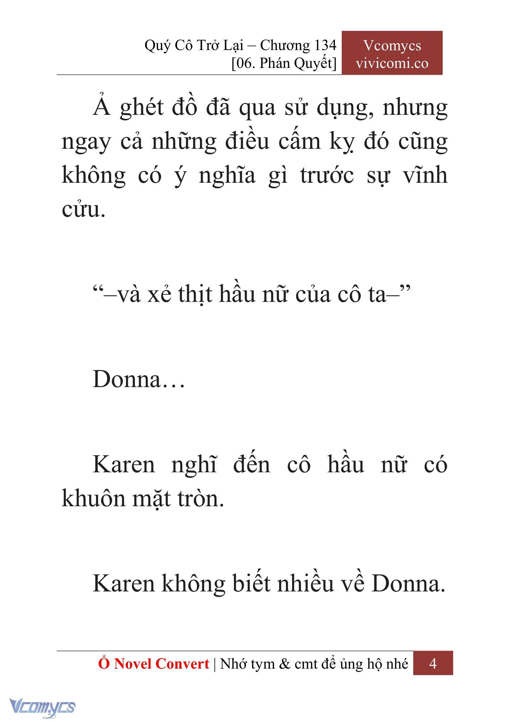 [Novel] Quý Cô Trở Lại Chapter 134 - Trang 7
