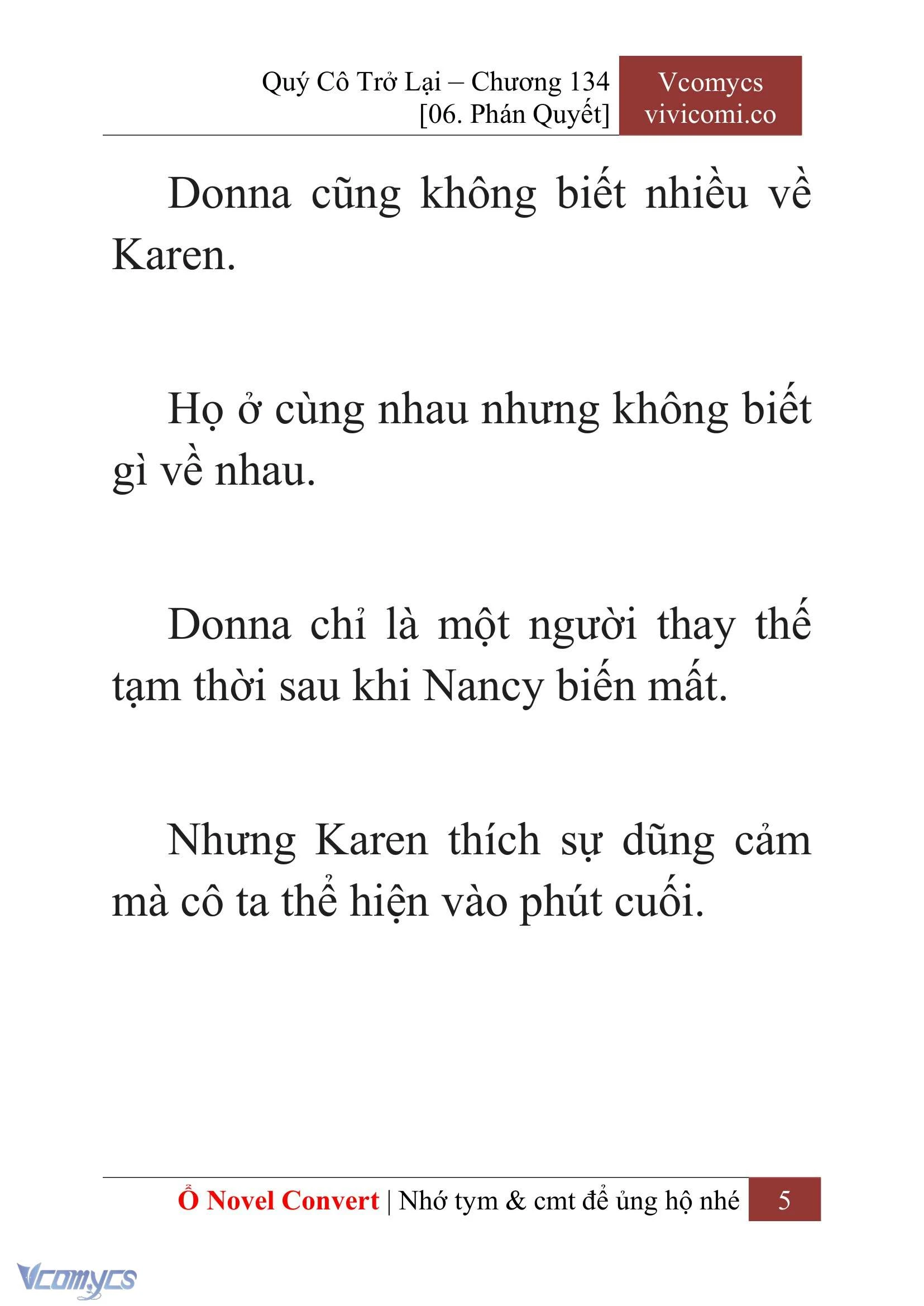 [Novel] Quý Cô Trở Lại Chapter 134 - Trang 8