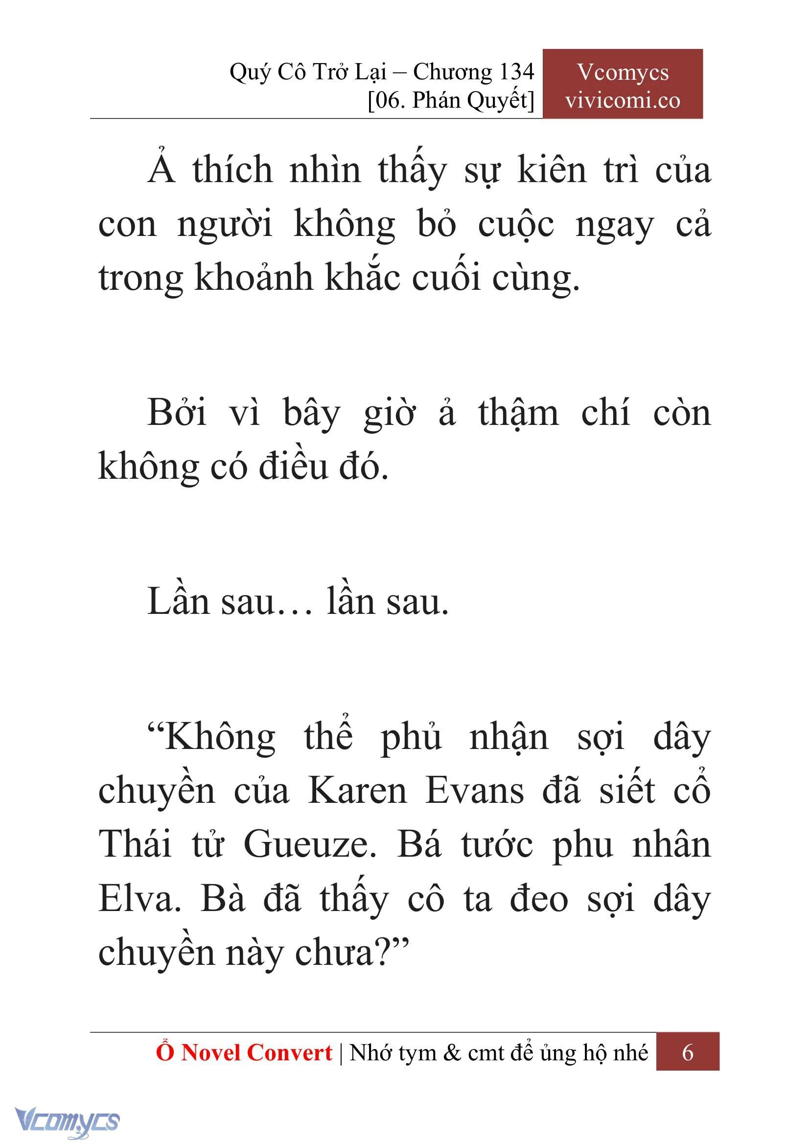 [Novel] Quý Cô Trở Lại Chapter 134 - Trang 9