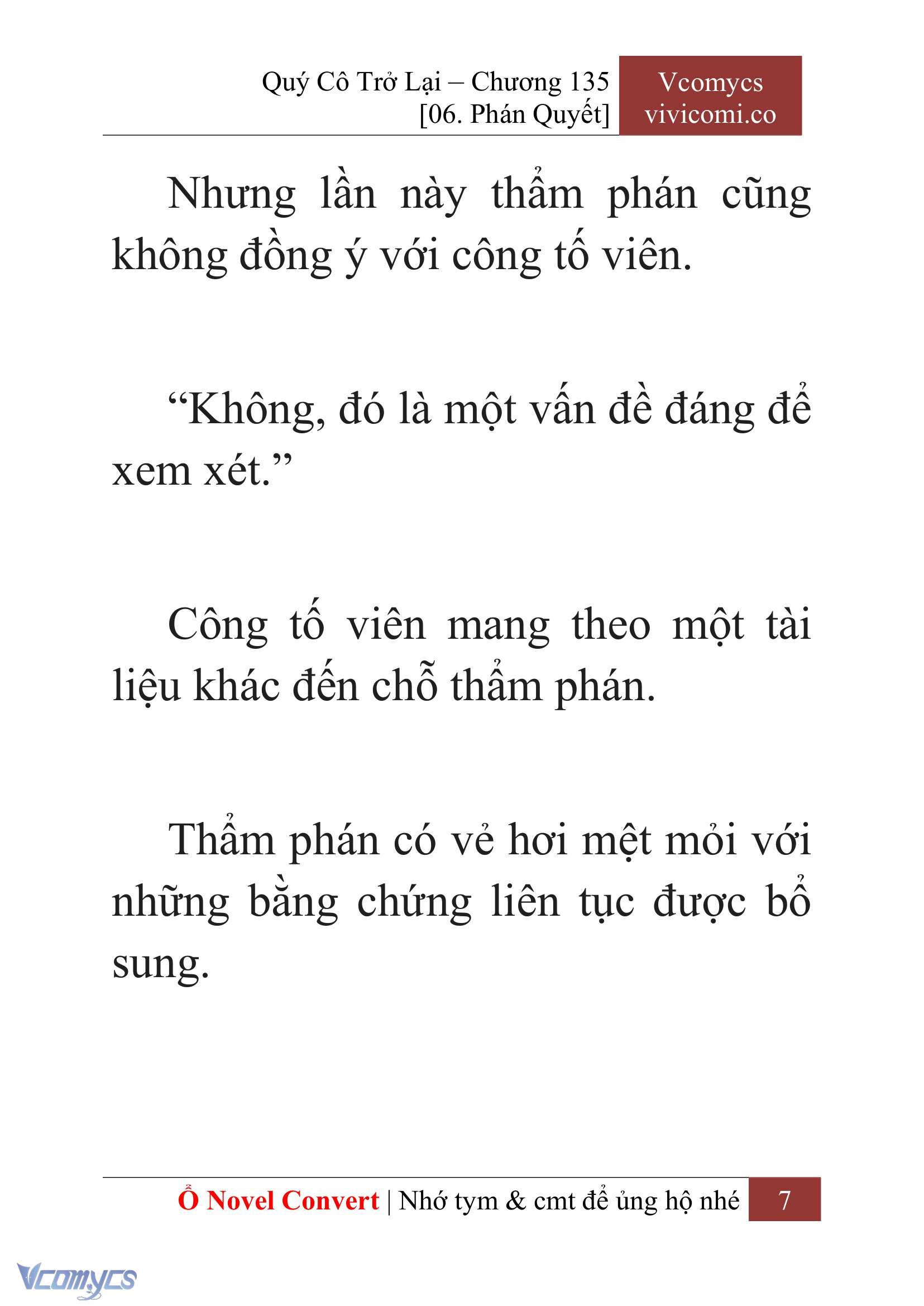 [Novel] Quý Cô Trở Lại Chapter 135 - Trang 10
