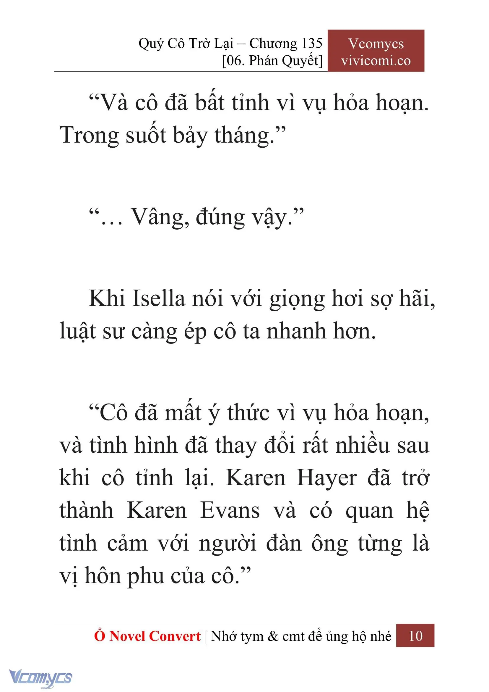 [Novel] Quý Cô Trở Lại Chapter 135 - Trang 13
