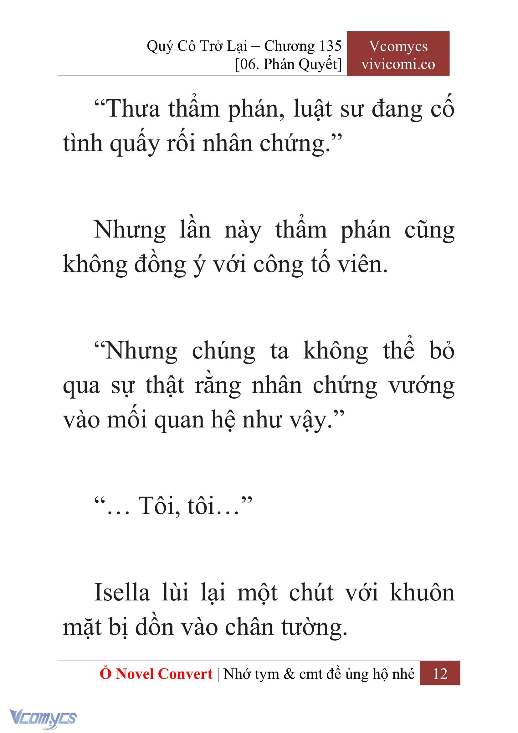 [Novel] Quý Cô Trở Lại Chapter 135 - Trang 15