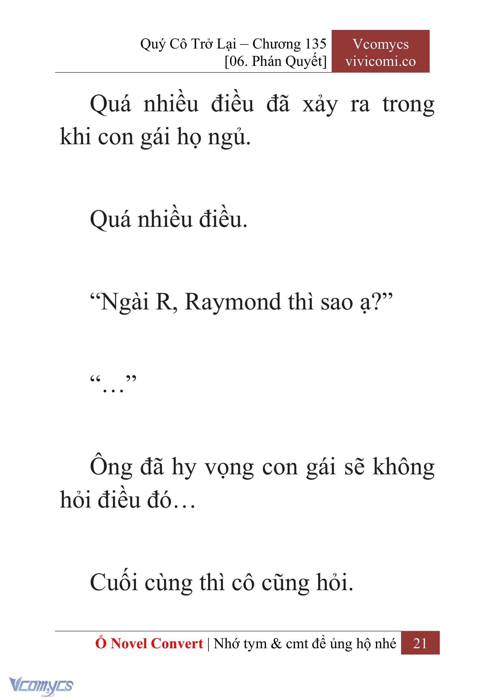 [Novel] Quý Cô Trở Lại Chapter 135 - Trang 24