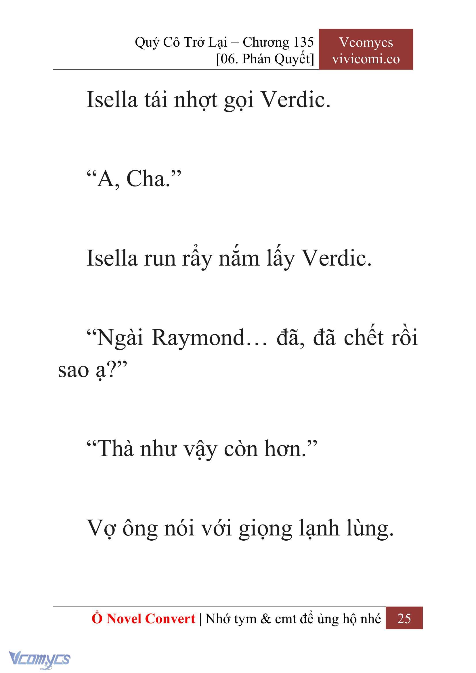 [Novel] Quý Cô Trở Lại Chapter 135 - Trang 28