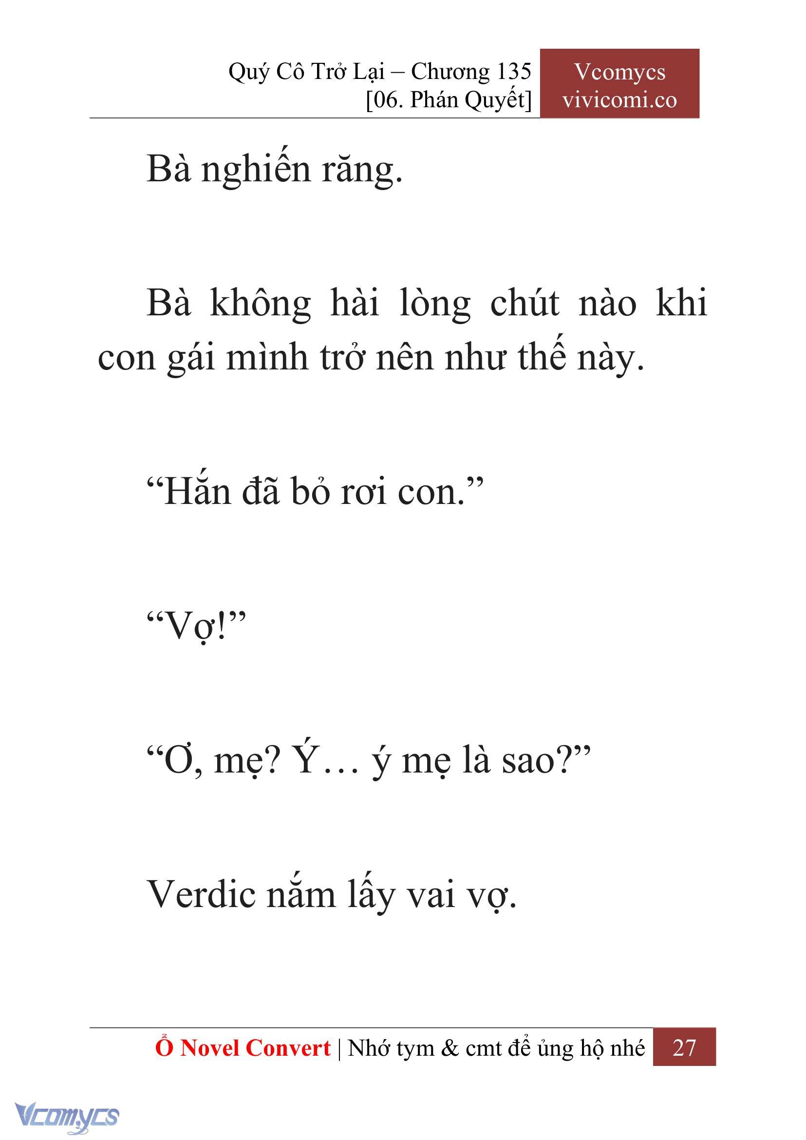 [Novel] Quý Cô Trở Lại Chapter 135 - Trang 30
