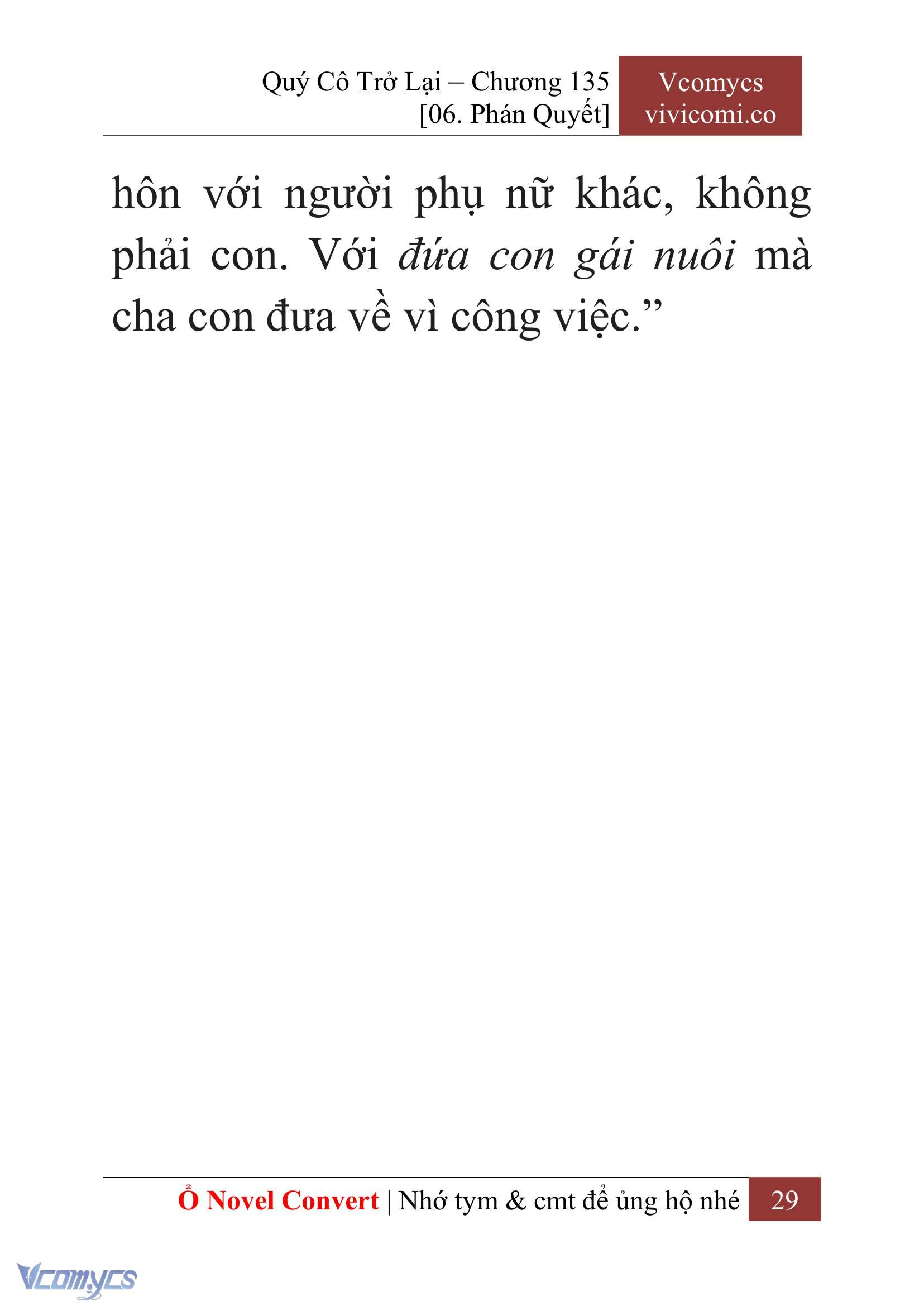 [Novel] Quý Cô Trở Lại Chapter 135 - Trang 32