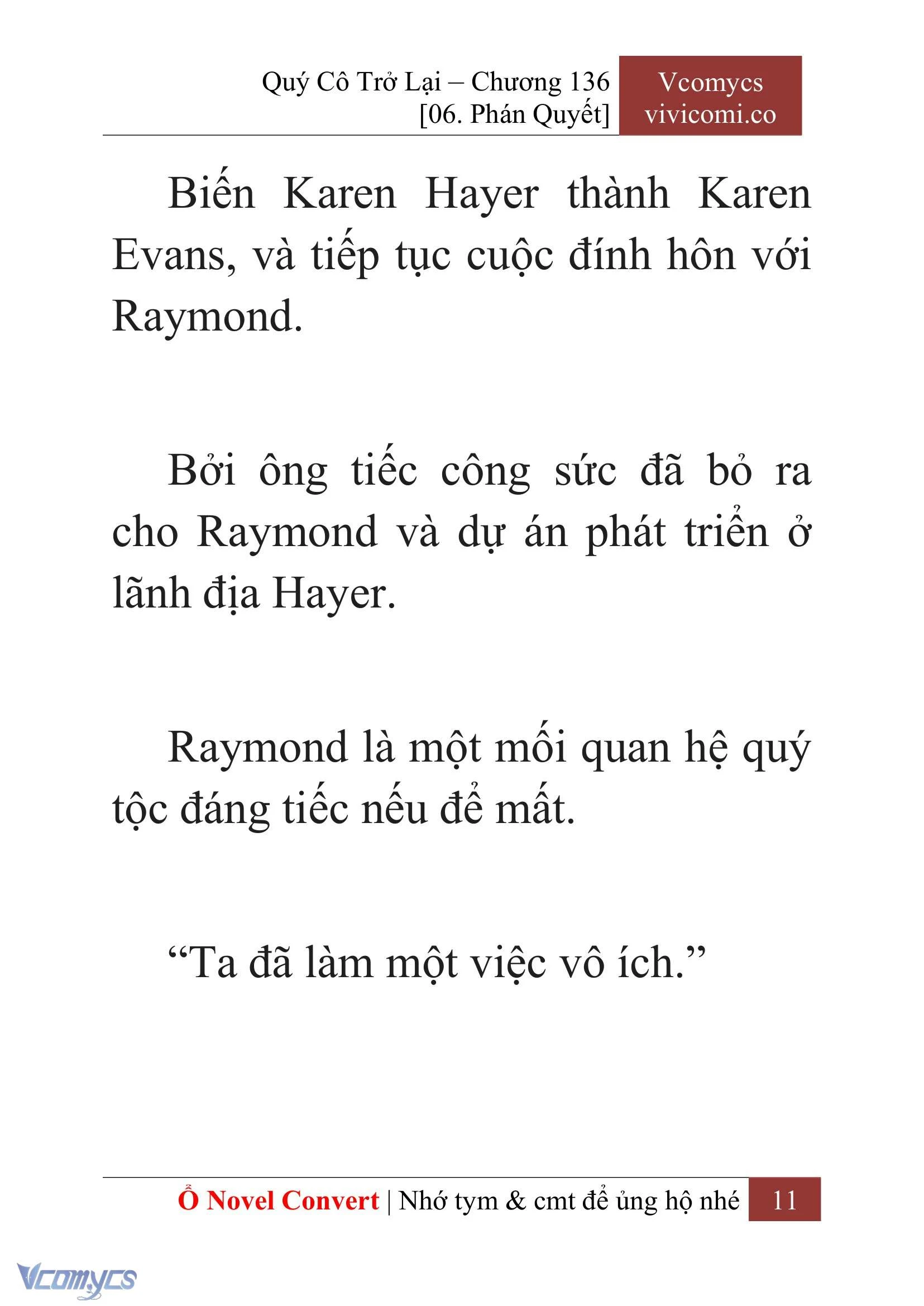 [Novel] Quý Cô Trở Lại Chapter 136 - Trang 14