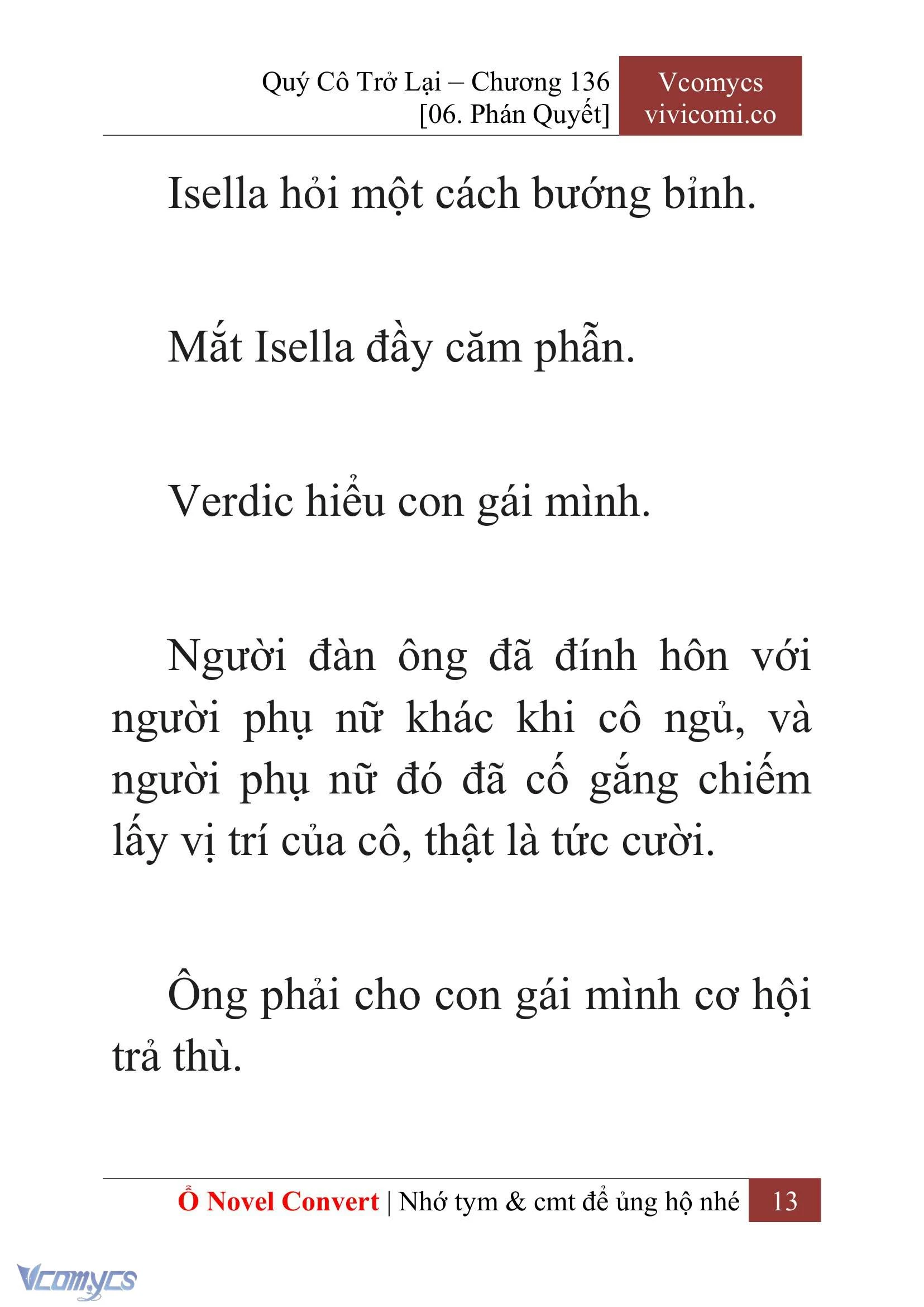 [Novel] Quý Cô Trở Lại Chapter 136 - Trang 16