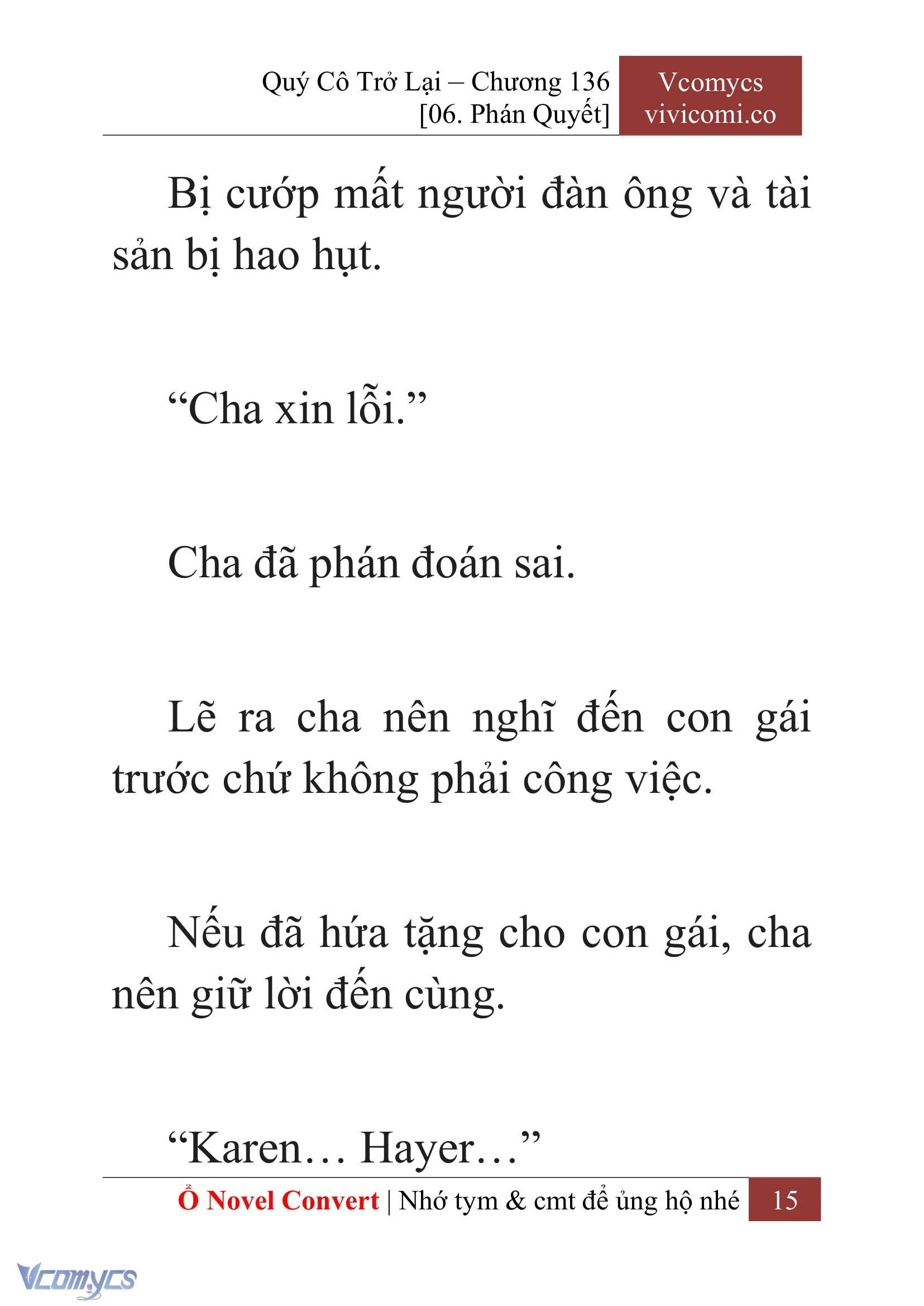 [Novel] Quý Cô Trở Lại Chapter 136 - Trang 18