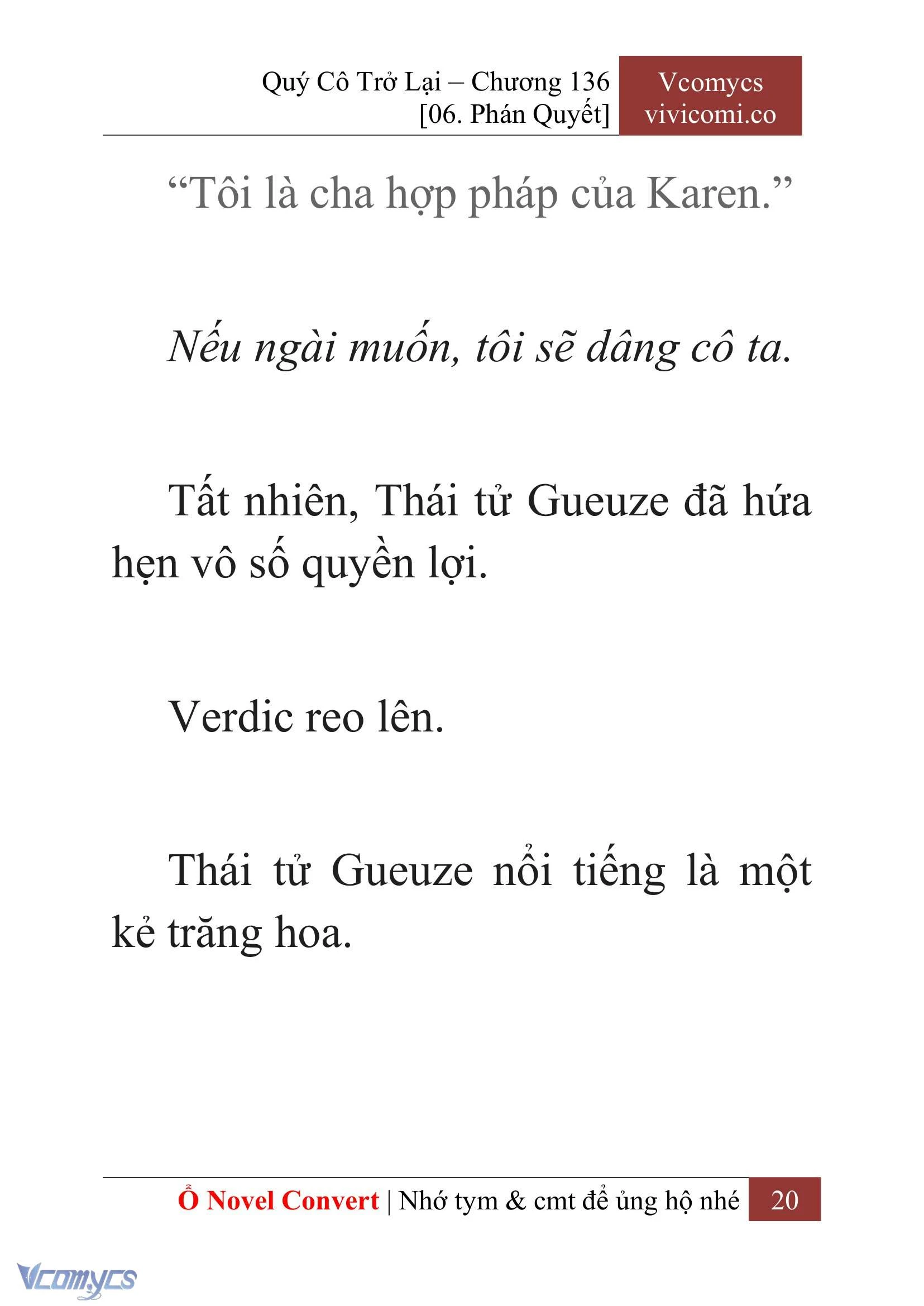 [Novel] Quý Cô Trở Lại Chapter 136 - Trang 23