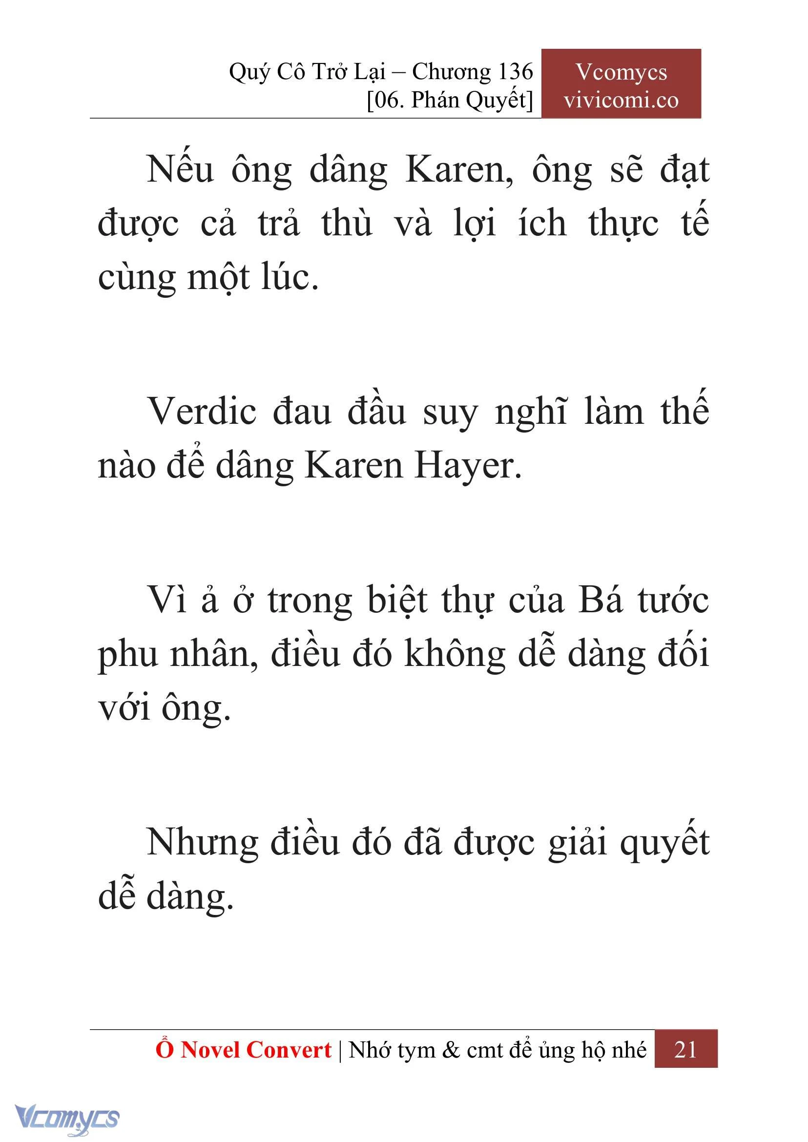 [Novel] Quý Cô Trở Lại Chapter 136 - Trang 24