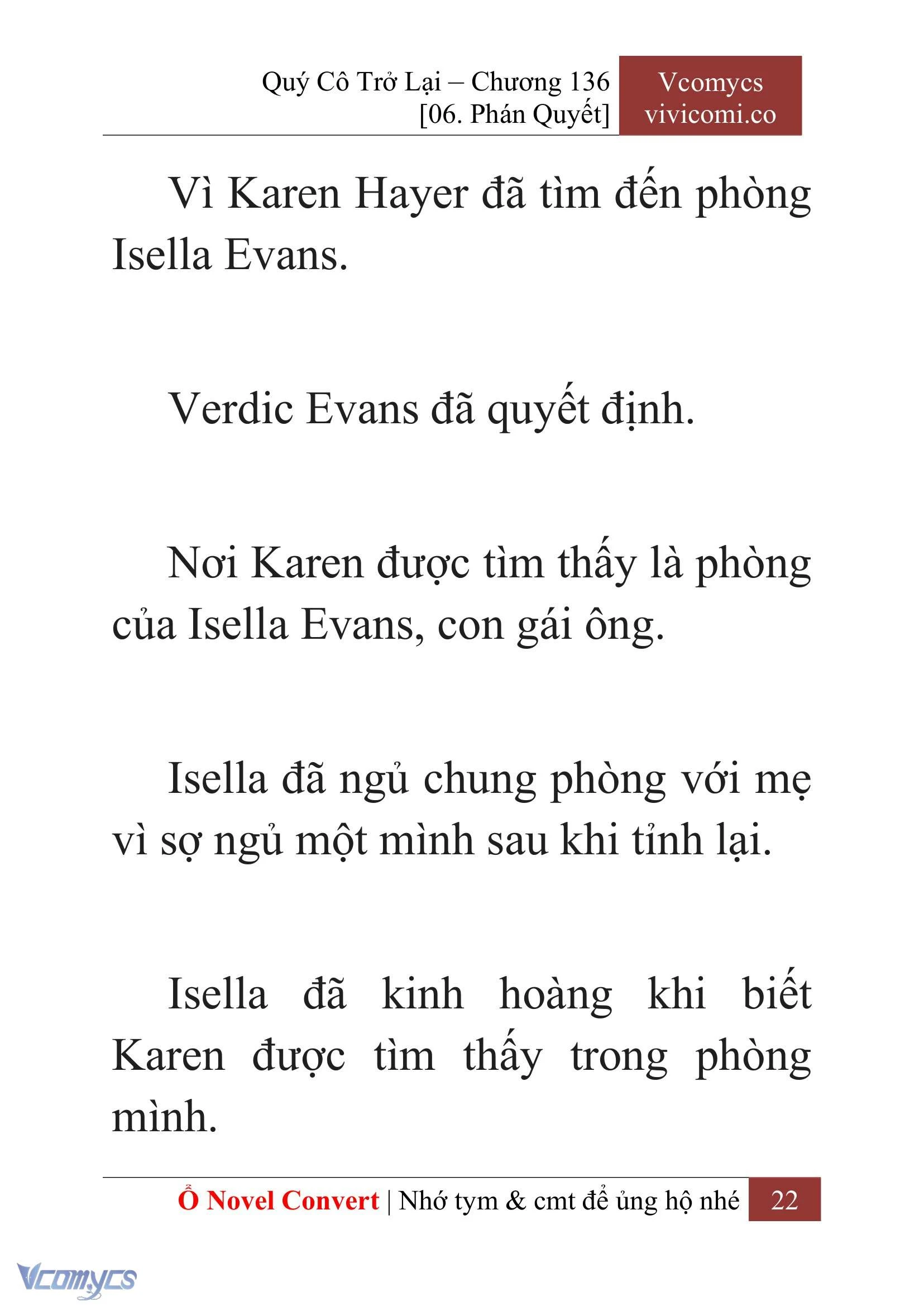 [Novel] Quý Cô Trở Lại Chapter 136 - Trang 25