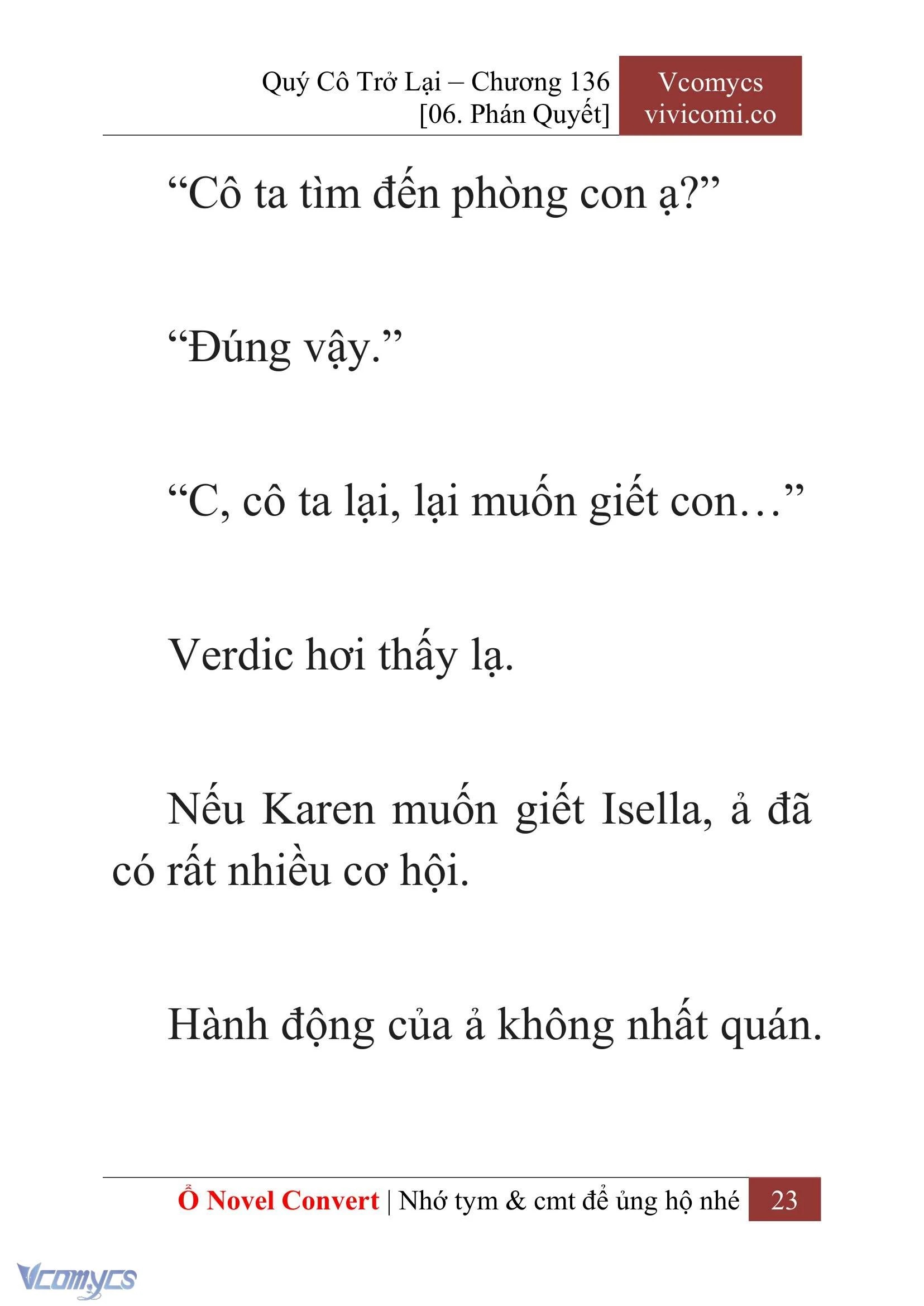 [Novel] Quý Cô Trở Lại Chapter 136 - Trang 26