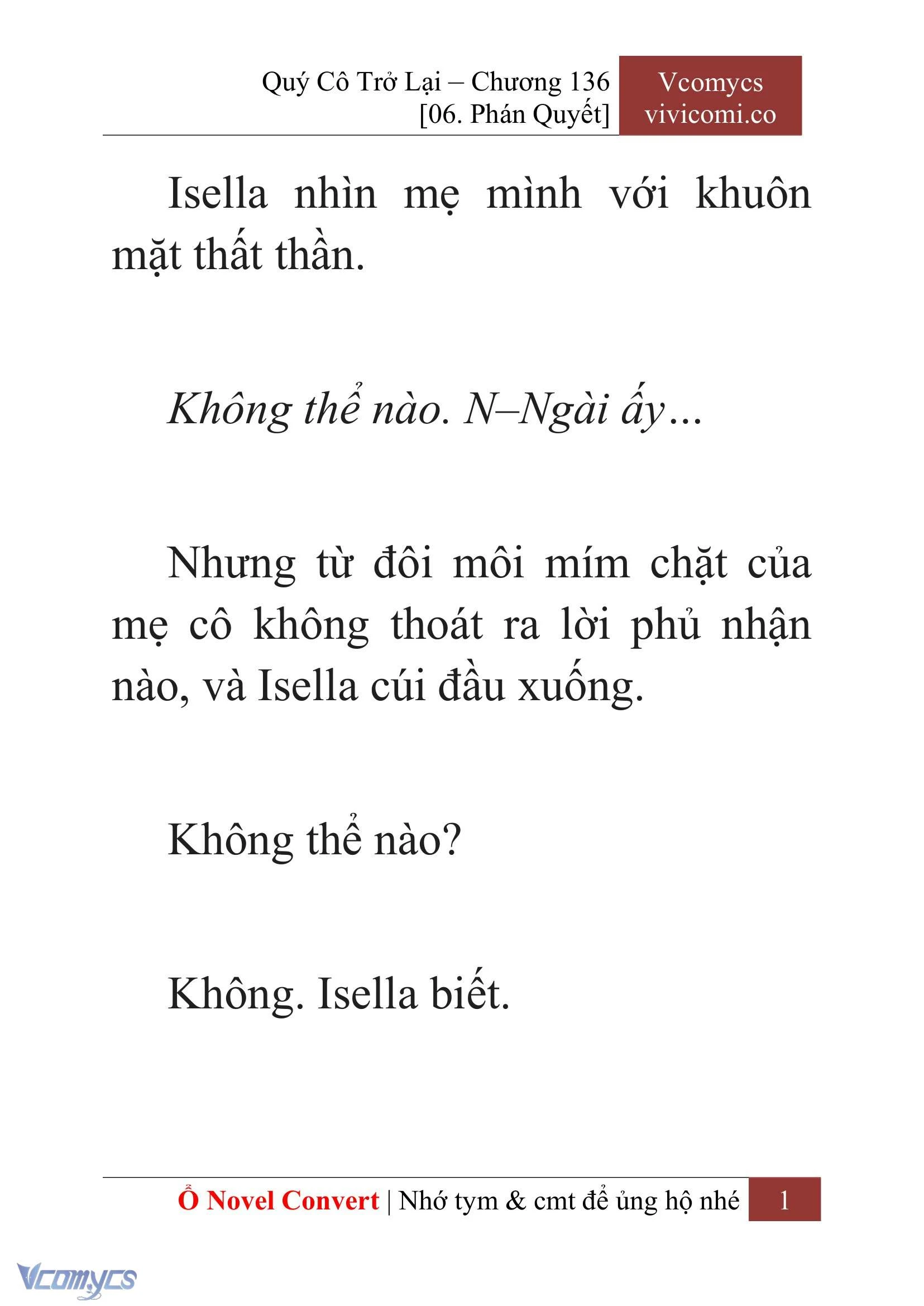 [Novel] Quý Cô Trở Lại Chapter 136 - Trang 4