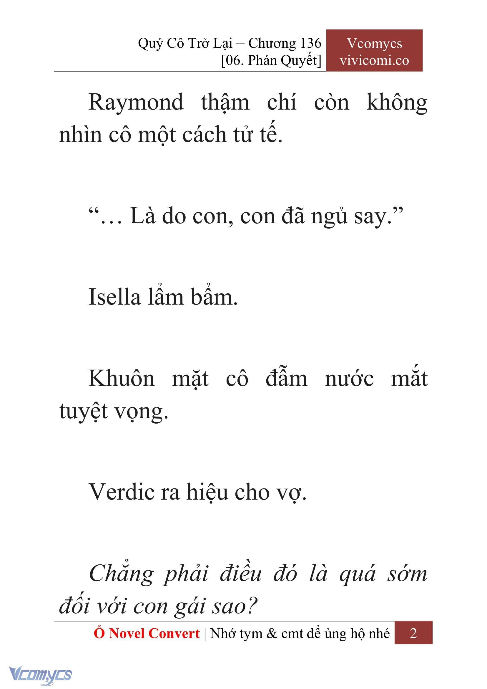 [Novel] Quý Cô Trở Lại Chapter 136 - Trang 5