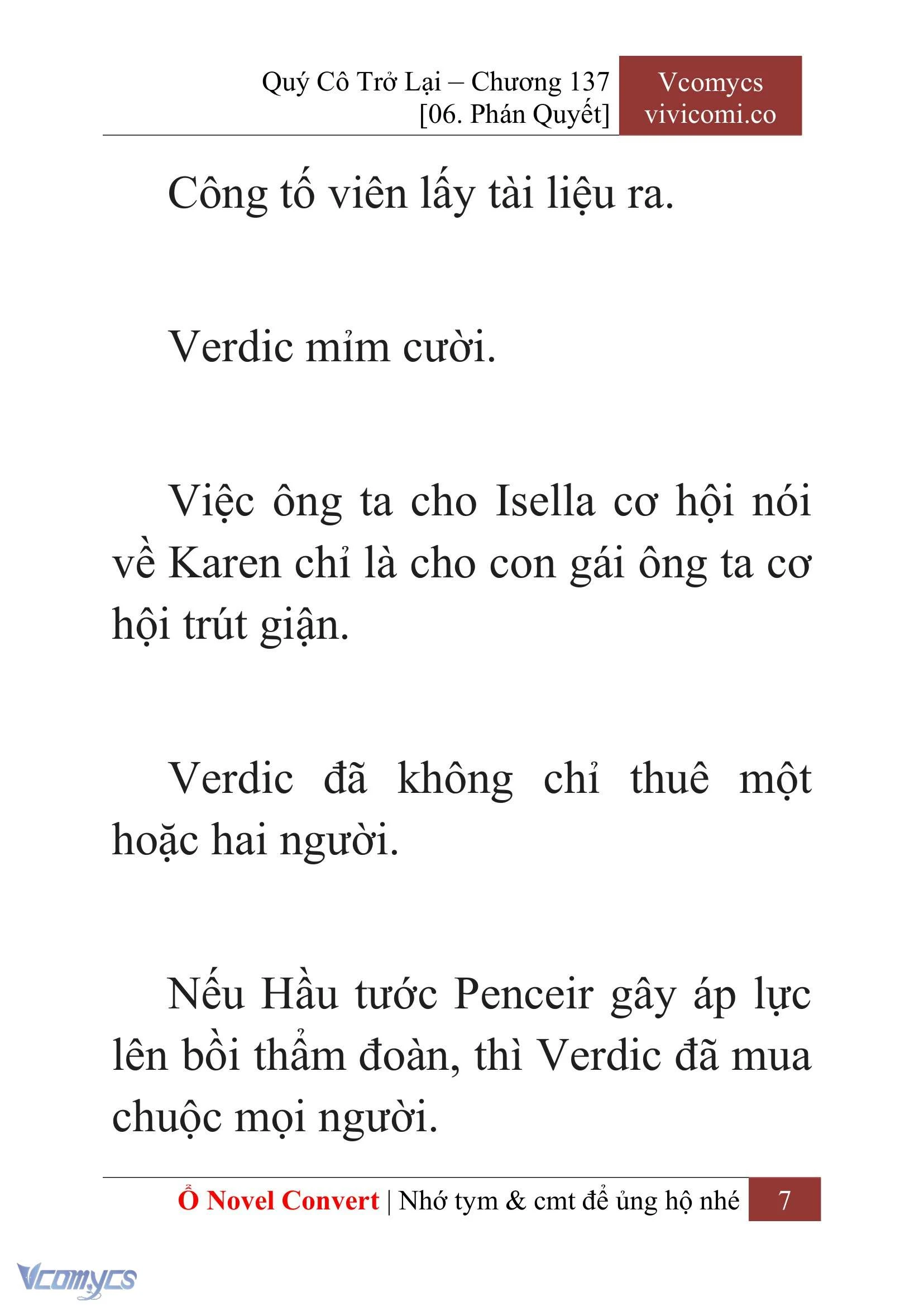 [Novel] Quý Cô Trở Lại Chapter 137 - Trang 10
