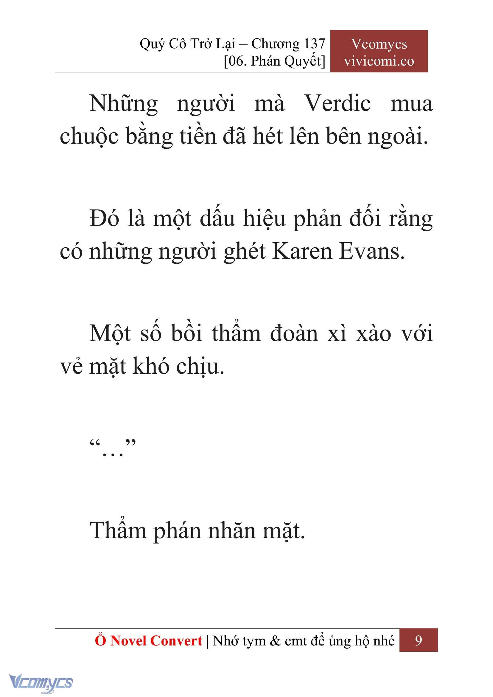 [Novel] Quý Cô Trở Lại Chapter 137 - Trang 12