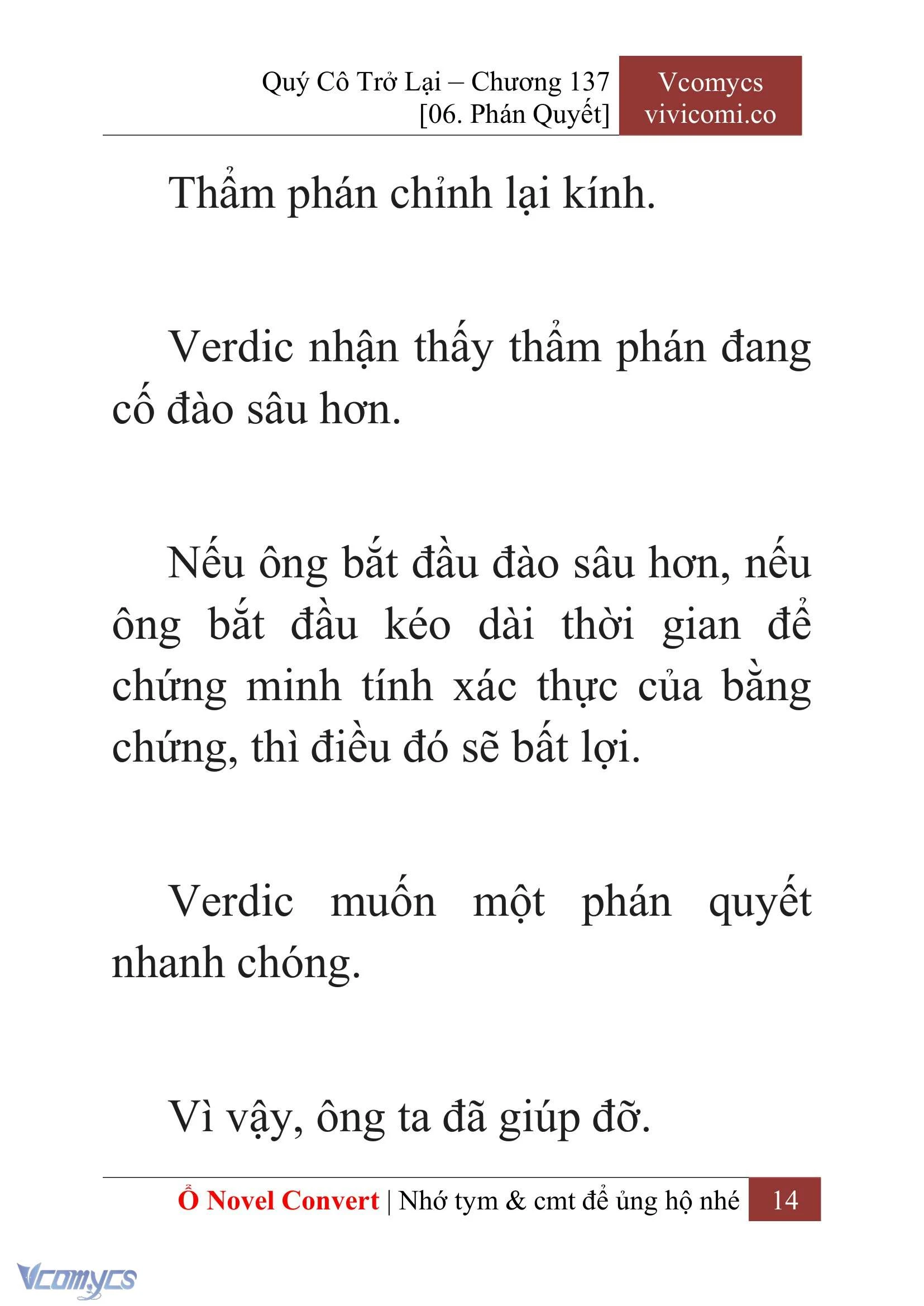 [Novel] Quý Cô Trở Lại Chapter 137 - Trang 17