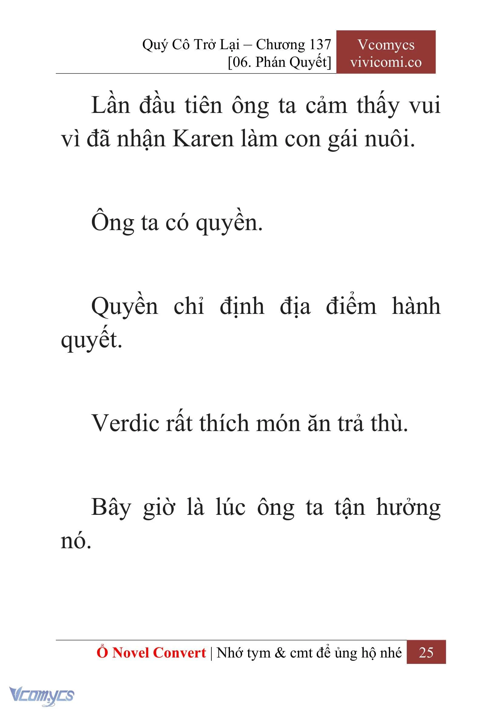 [Novel] Quý Cô Trở Lại Chapter 137 - Trang 28