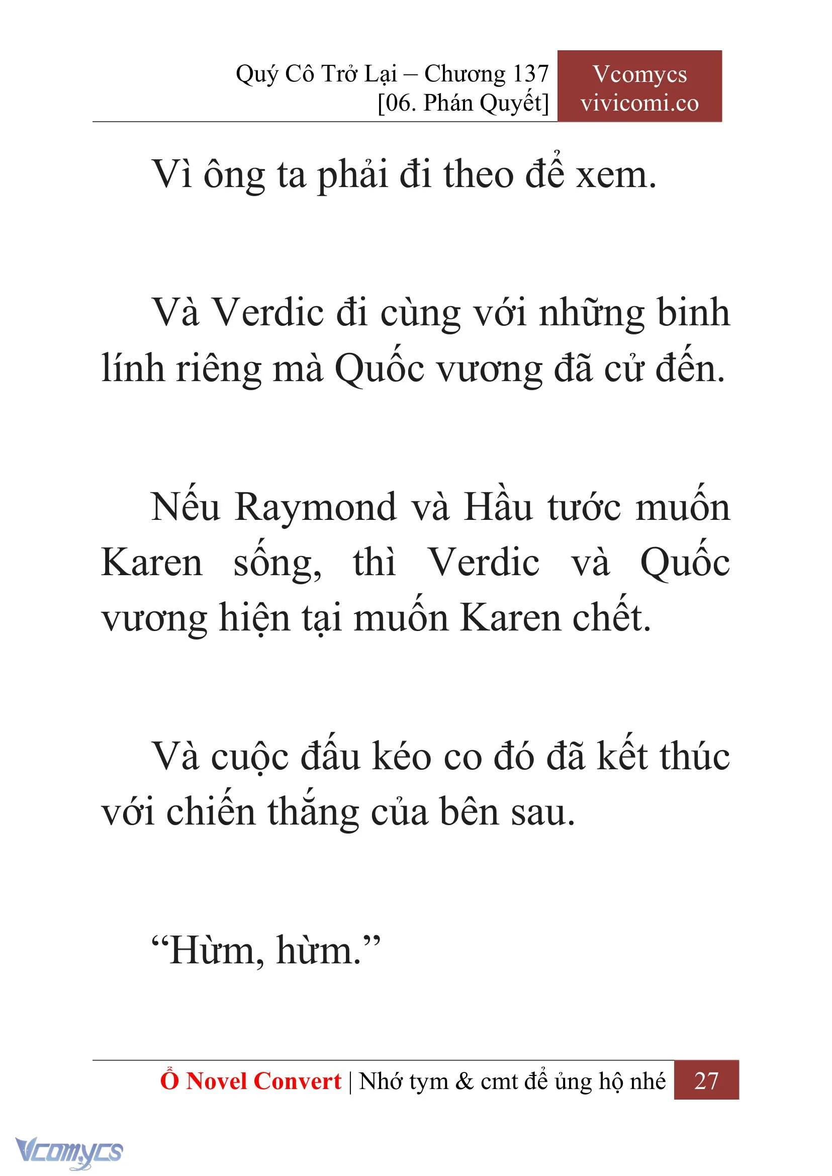 [Novel] Quý Cô Trở Lại Chapter 137 - Trang 30
