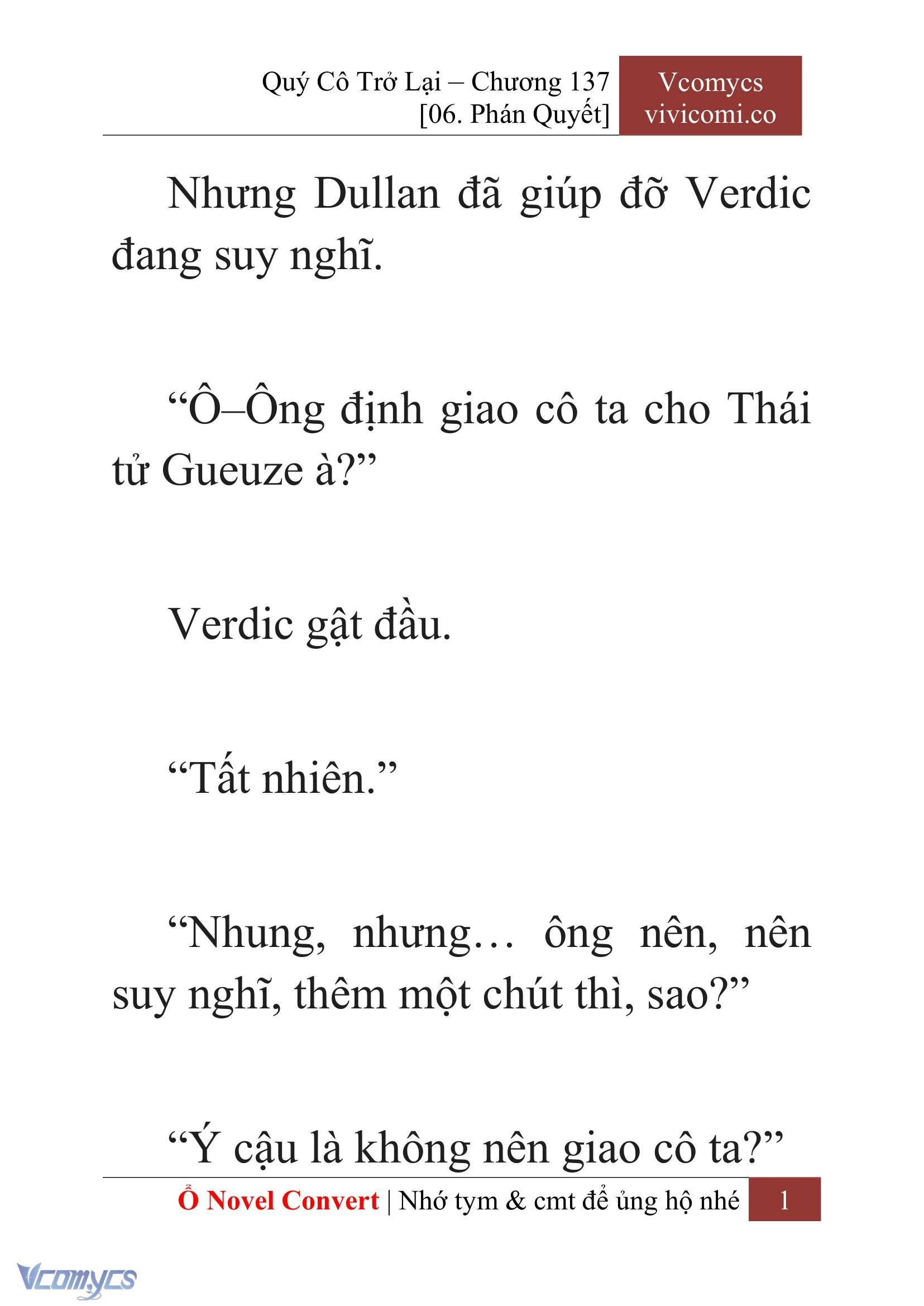 [Novel] Quý Cô Trở Lại Chapter 137 - Trang 4
