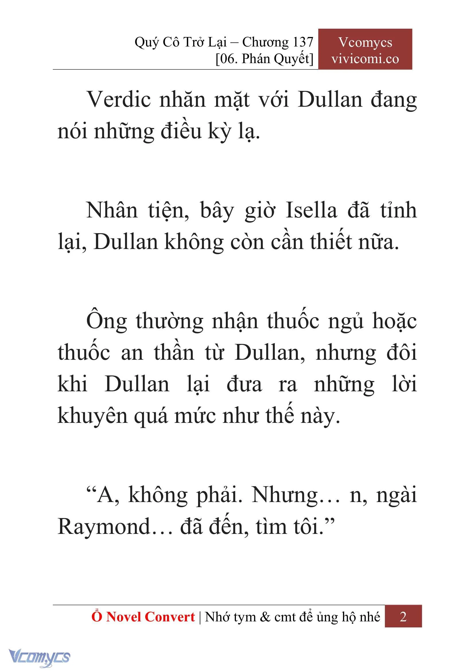[Novel] Quý Cô Trở Lại Chapter 137 - Trang 5