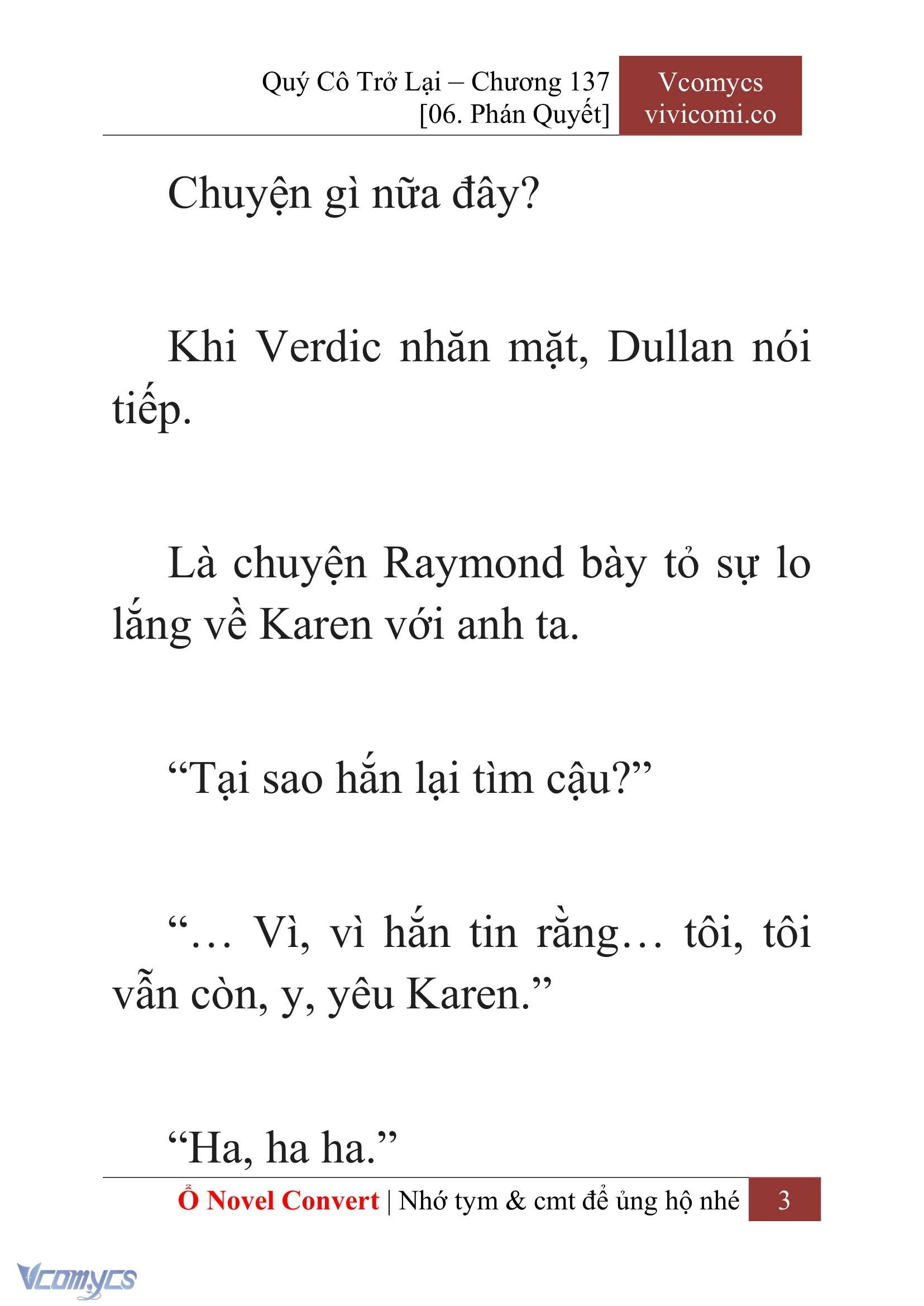 [Novel] Quý Cô Trở Lại Chapter 137 - Trang 6